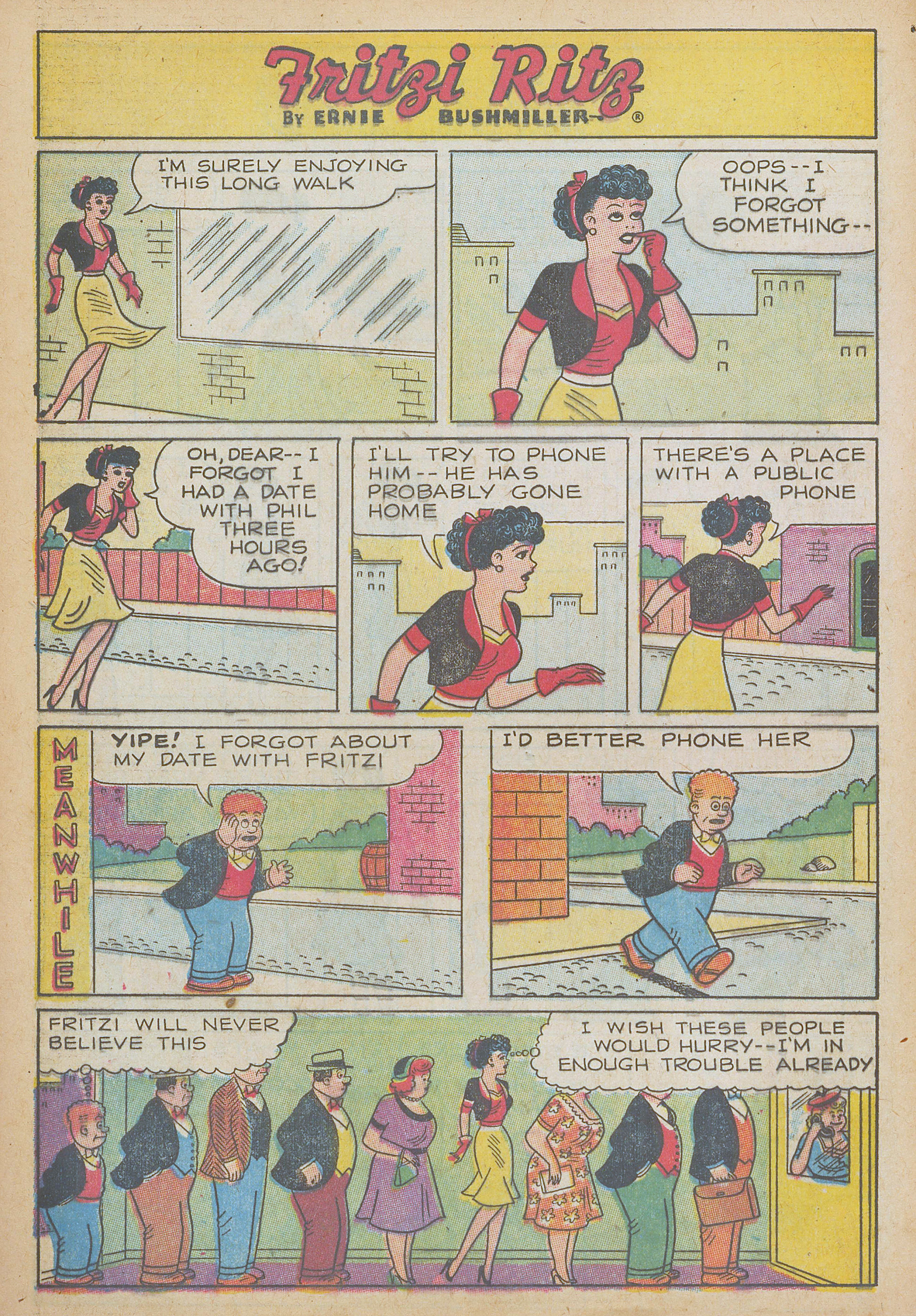 Read online Fritzi Ritz (1953) comic -  Issue #54 - 10