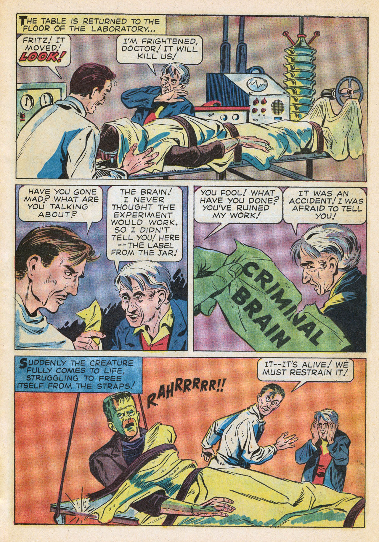 Read online Frankenstein (1964) comic -  Issue #1 - 7