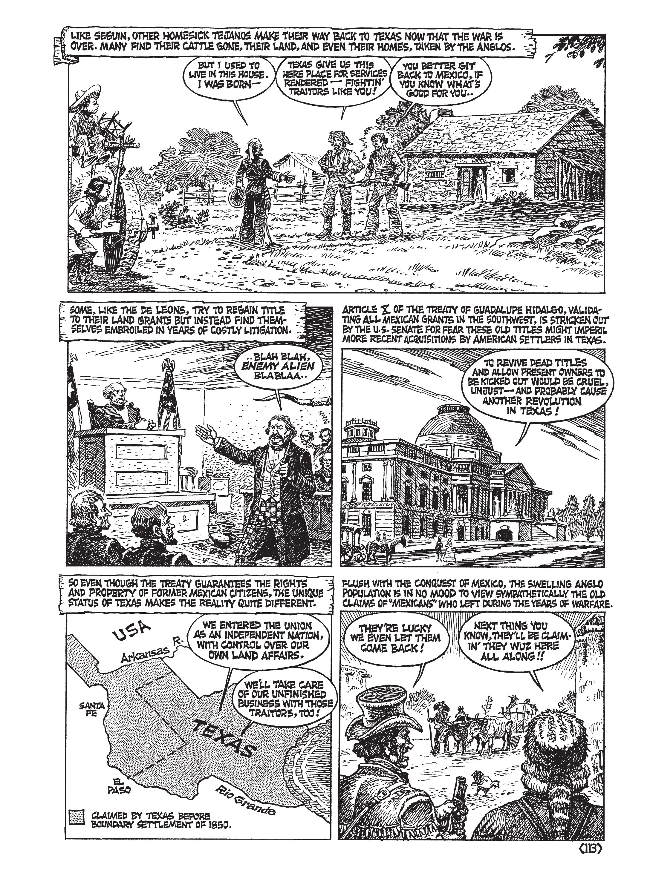 Read online Jack Jackson's American History: Los Tejanos and Lost Cause comic -  Issue # TPB (Part 2) - 17