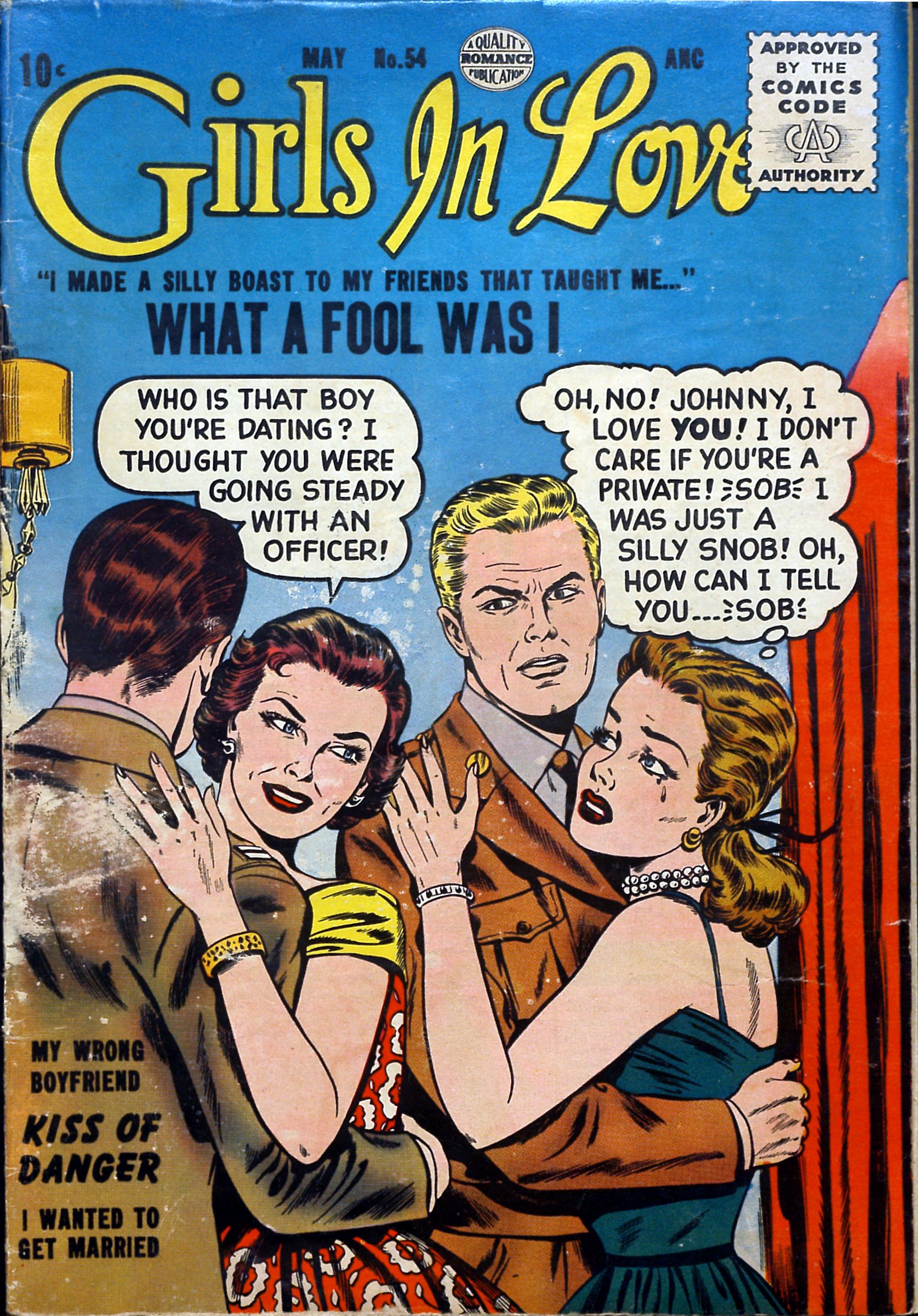 Read online Girls in Love (1955) comic -  Issue #54 - 1