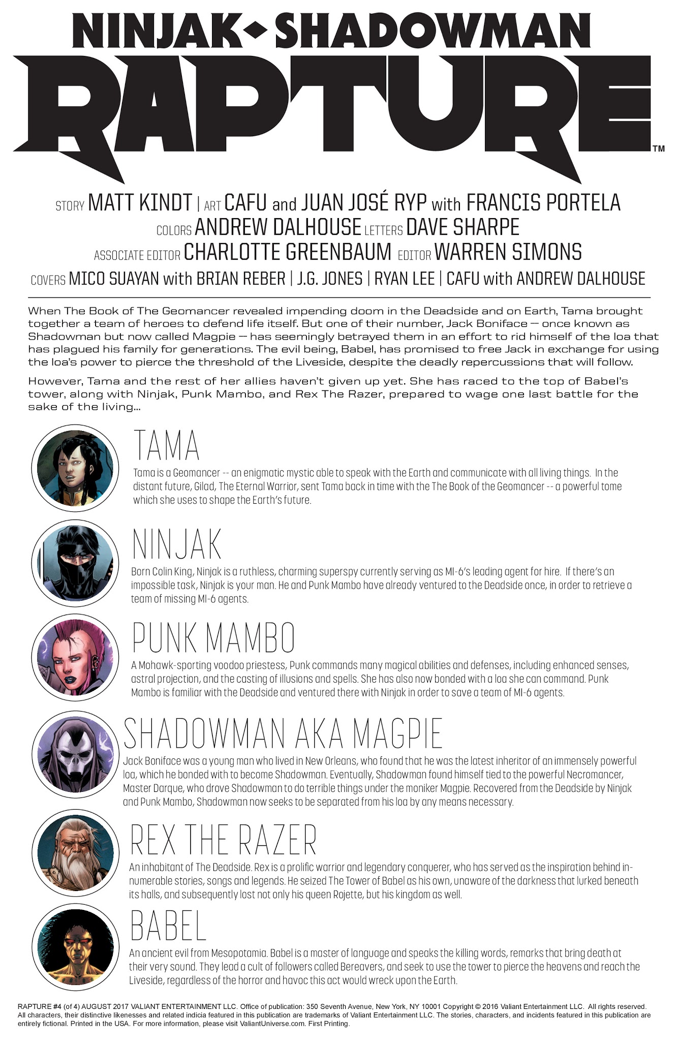 Read online Rapture comic -  Issue #4 - 2