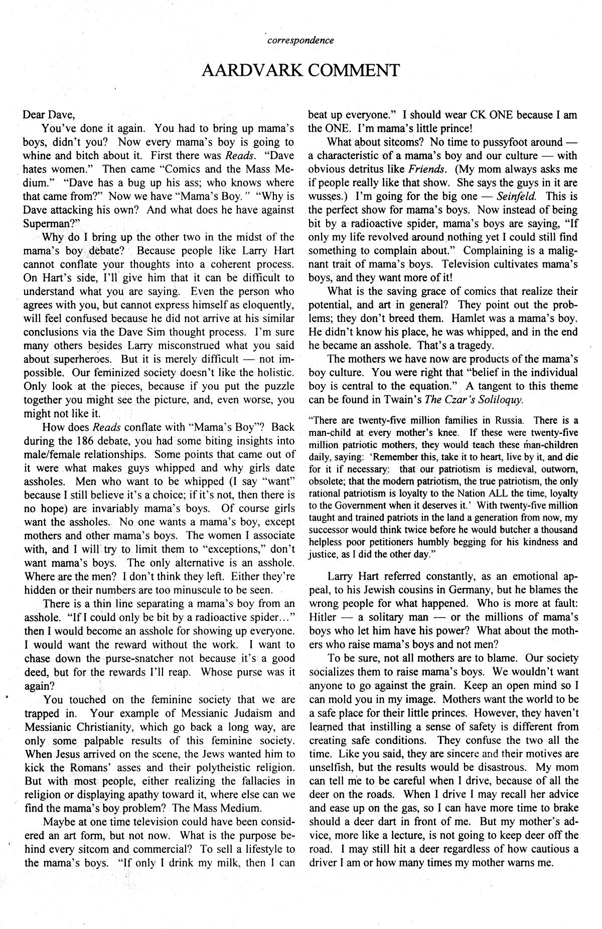 Read online Cerebus comic -  Issue #238 - 23