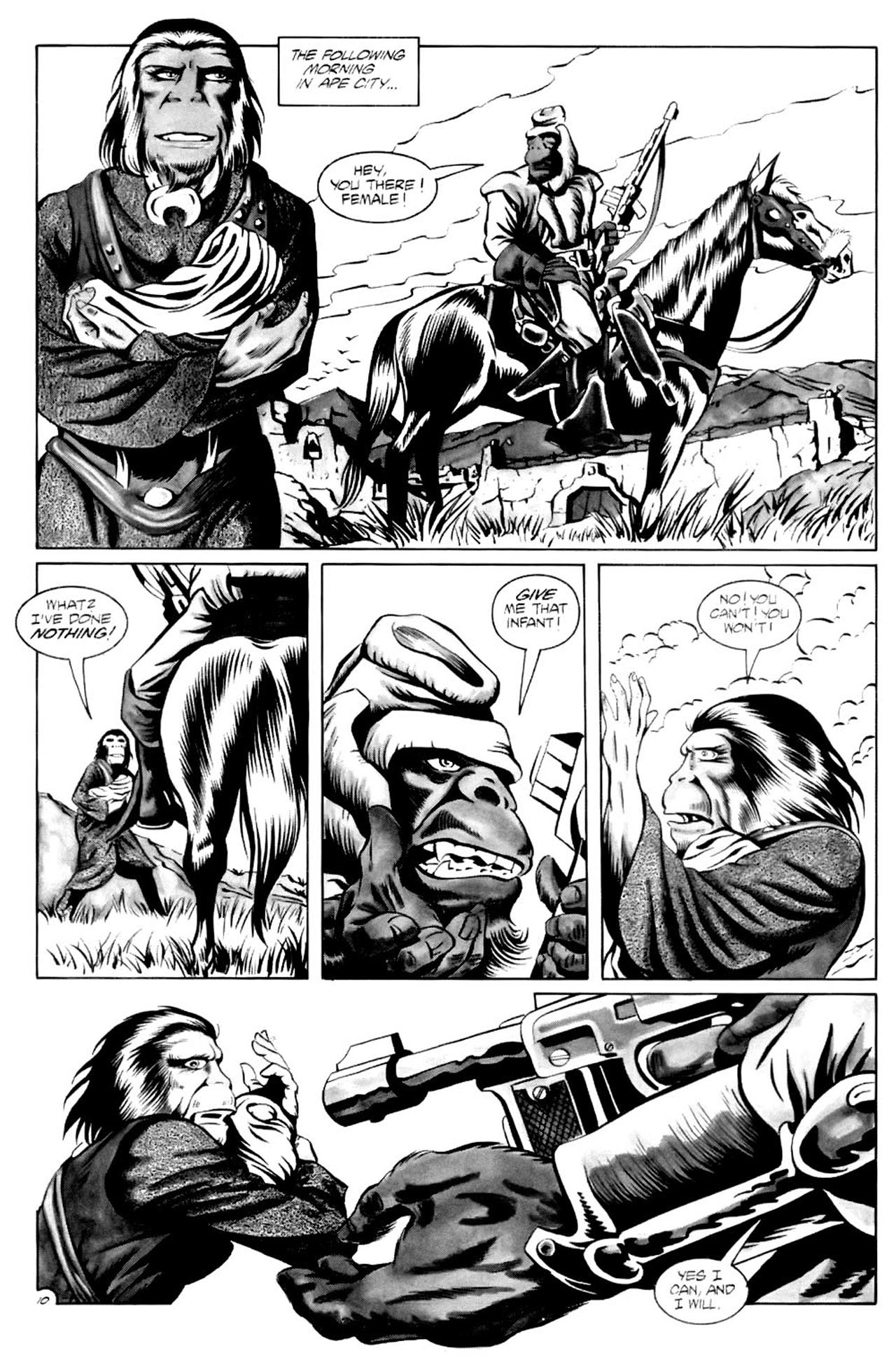 Read online Planet of the Apes (1990) comic -  Issue #4 - 12