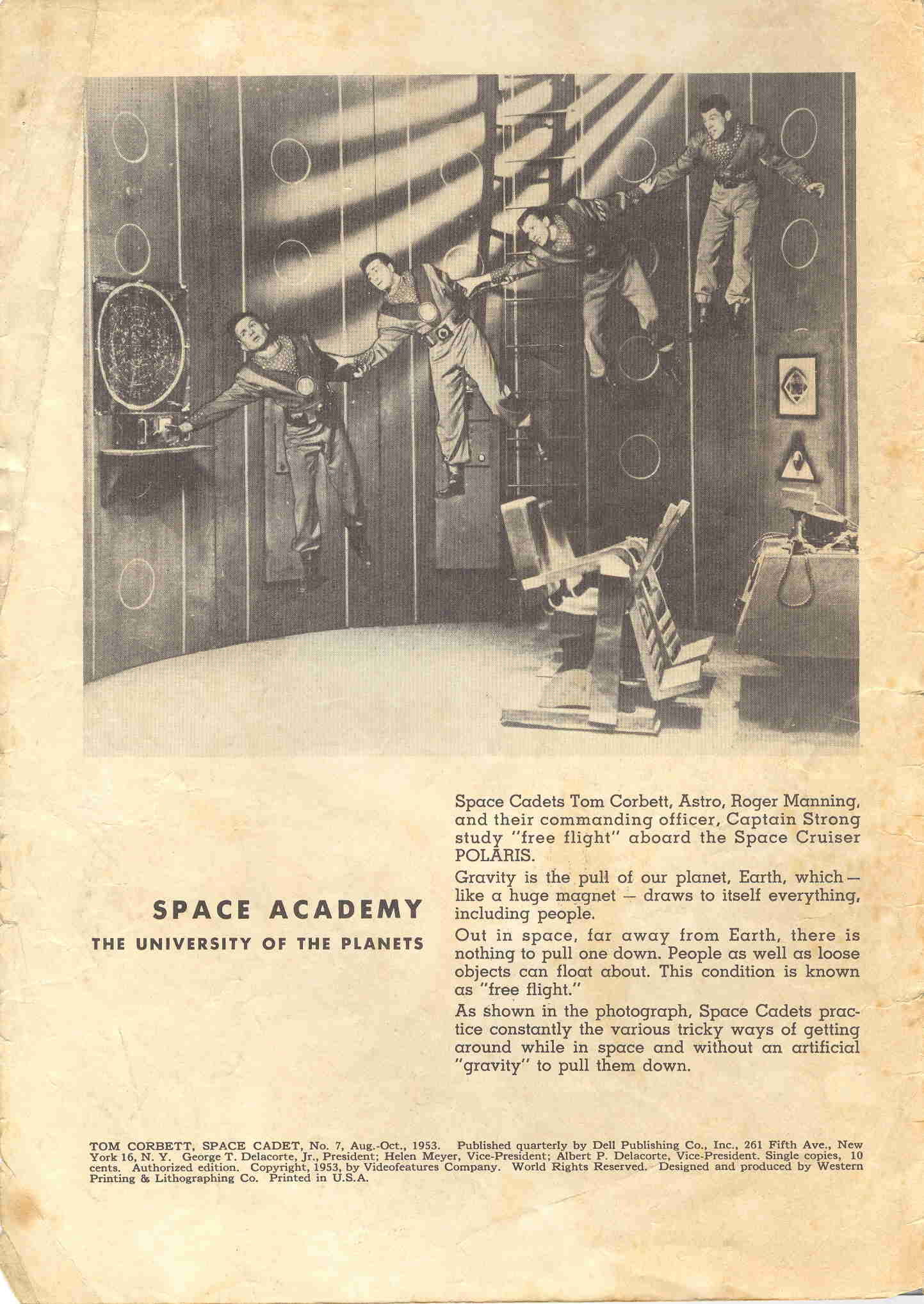 Read online Tom Corbett, Space Cadet comic -  Issue #7 - 2