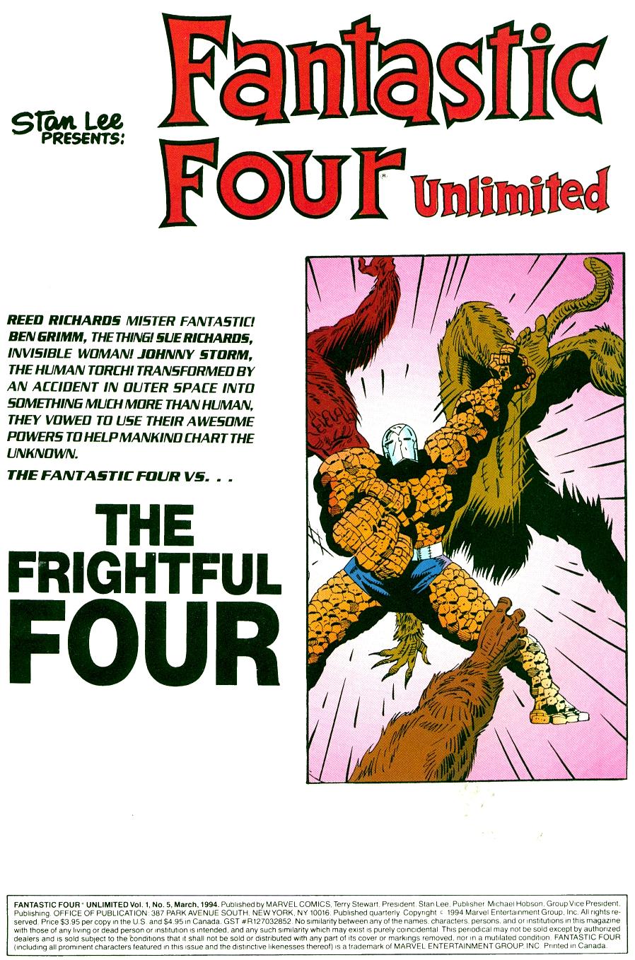 Read online Fantastic Four Unlimited comic -  Issue #5 - 2