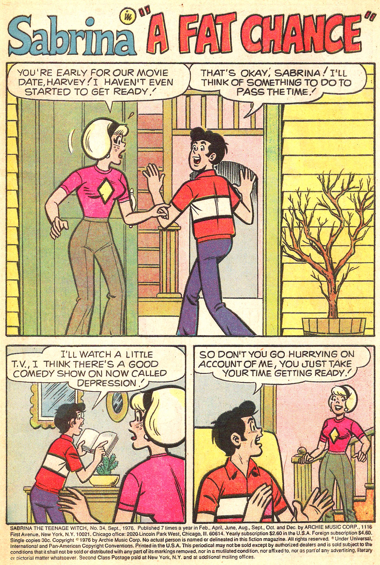 Sabrina The Teenage Witch (1971) Issue #34 #34 - English 3