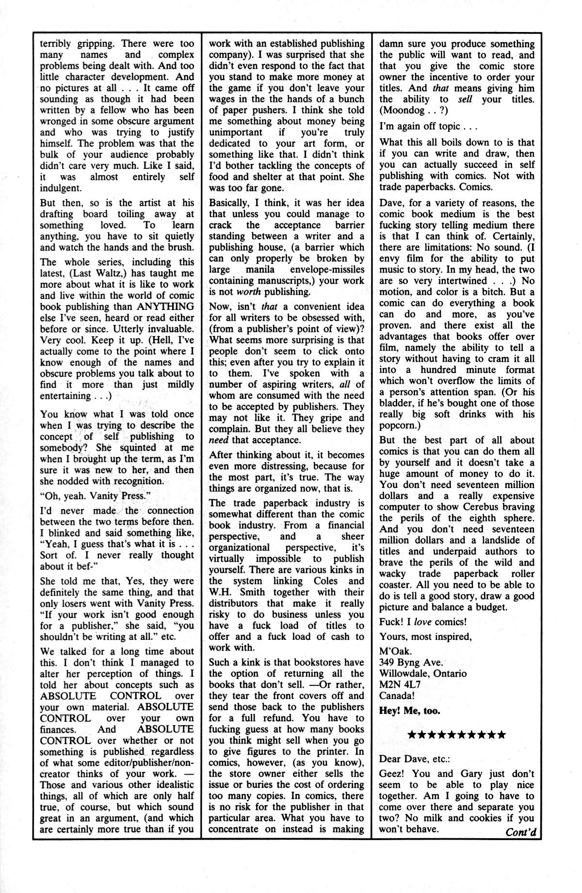 Read online Cerebus comic -  Issue #164 - 24