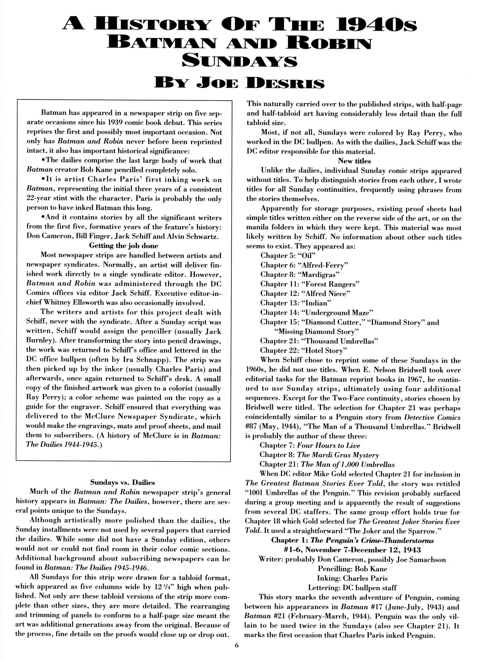 Read online Batman: The Sunday Classics comic -  Issue # TPB - 12