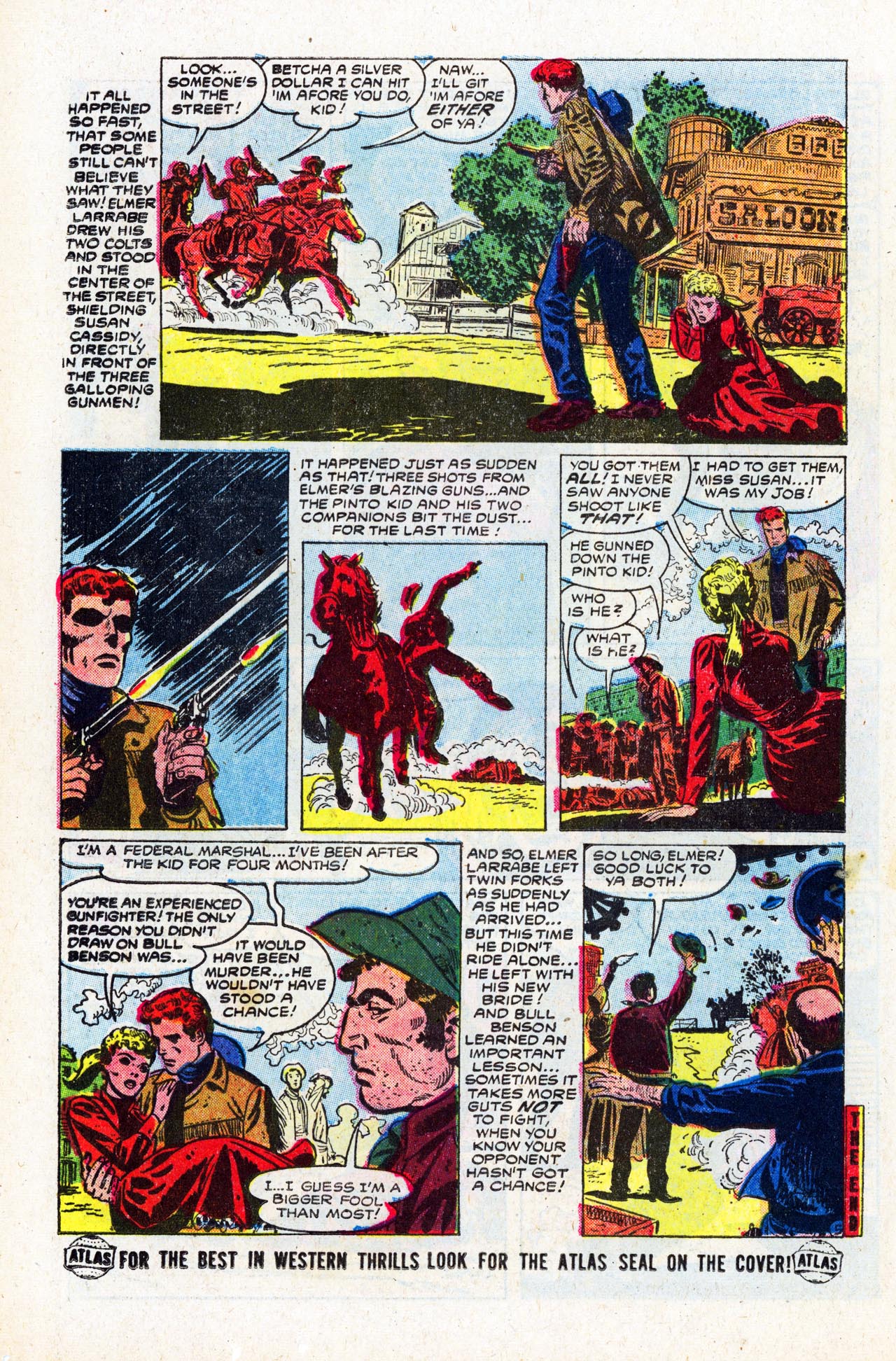 Read online The Outlaw Kid (1954) comic -  Issue #5 - 24