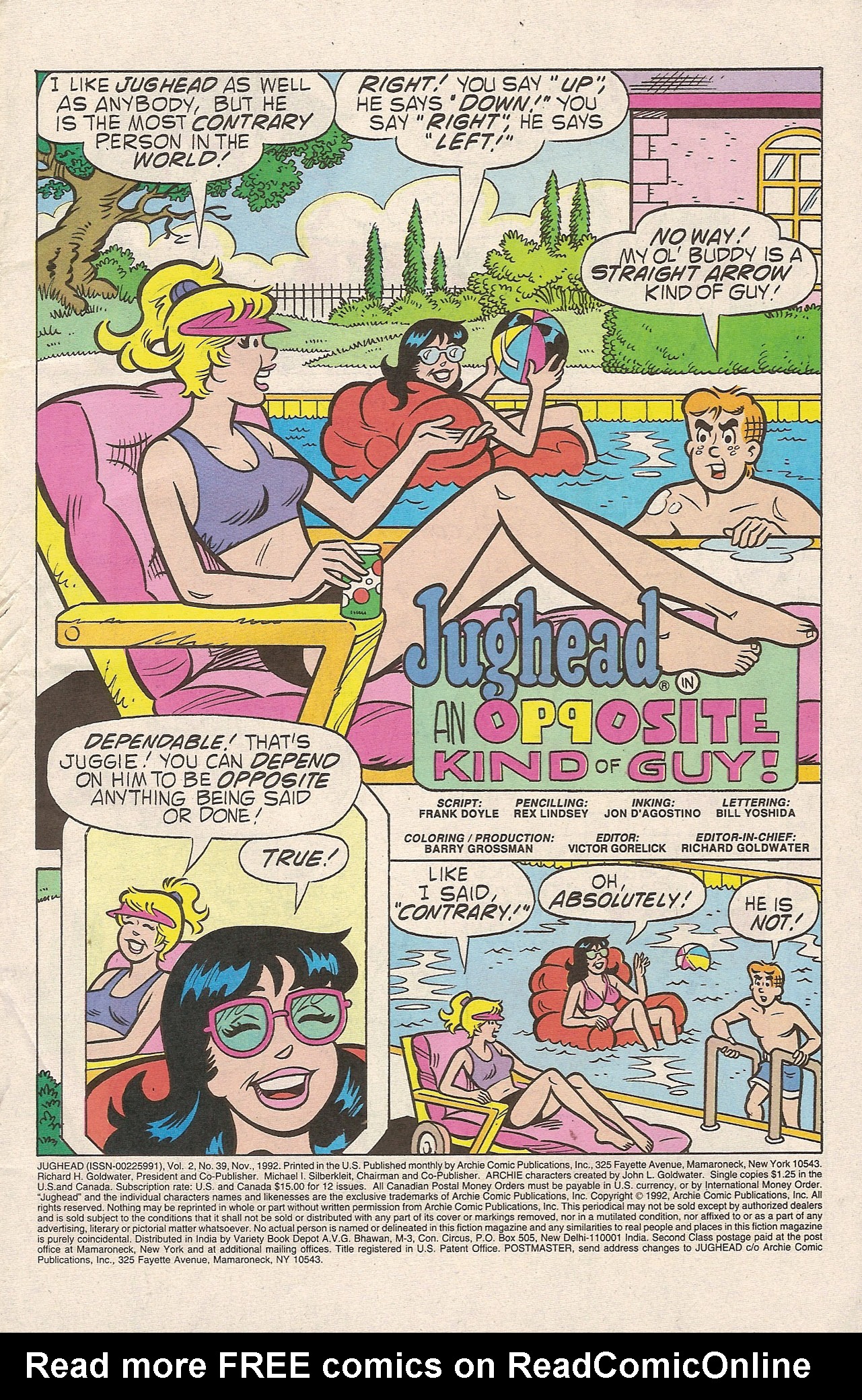 Read online Jughead (1987) comic -  Issue #39 - 3