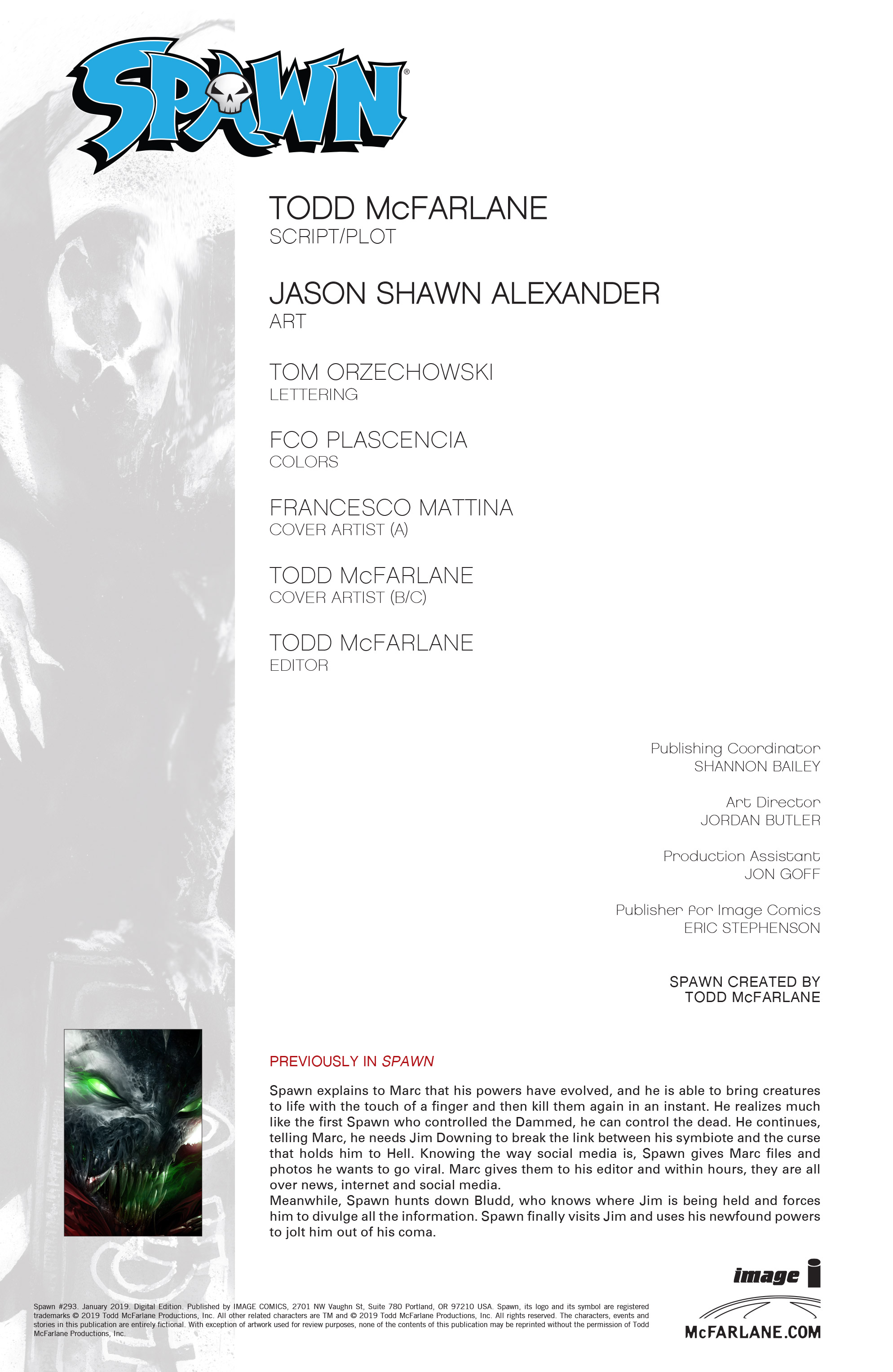 Read online Spawn comic -  Issue #293 - 2