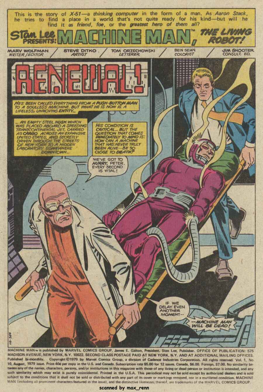 Read online Machine Man (1978) comic -  Issue #10 - 2