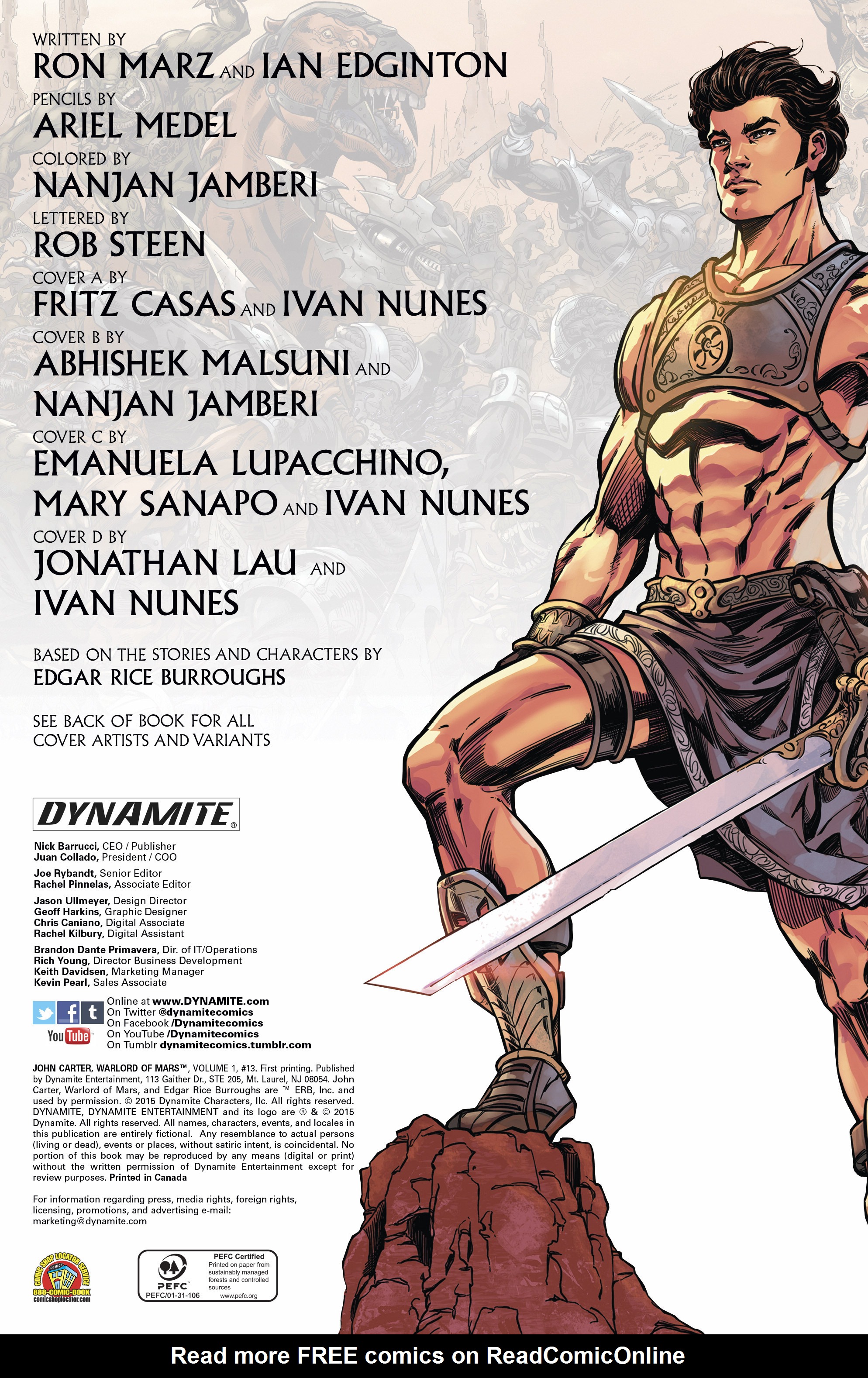 Read online John Carter, Warlord of Mars (2014) comic -  Issue #13 - 5
