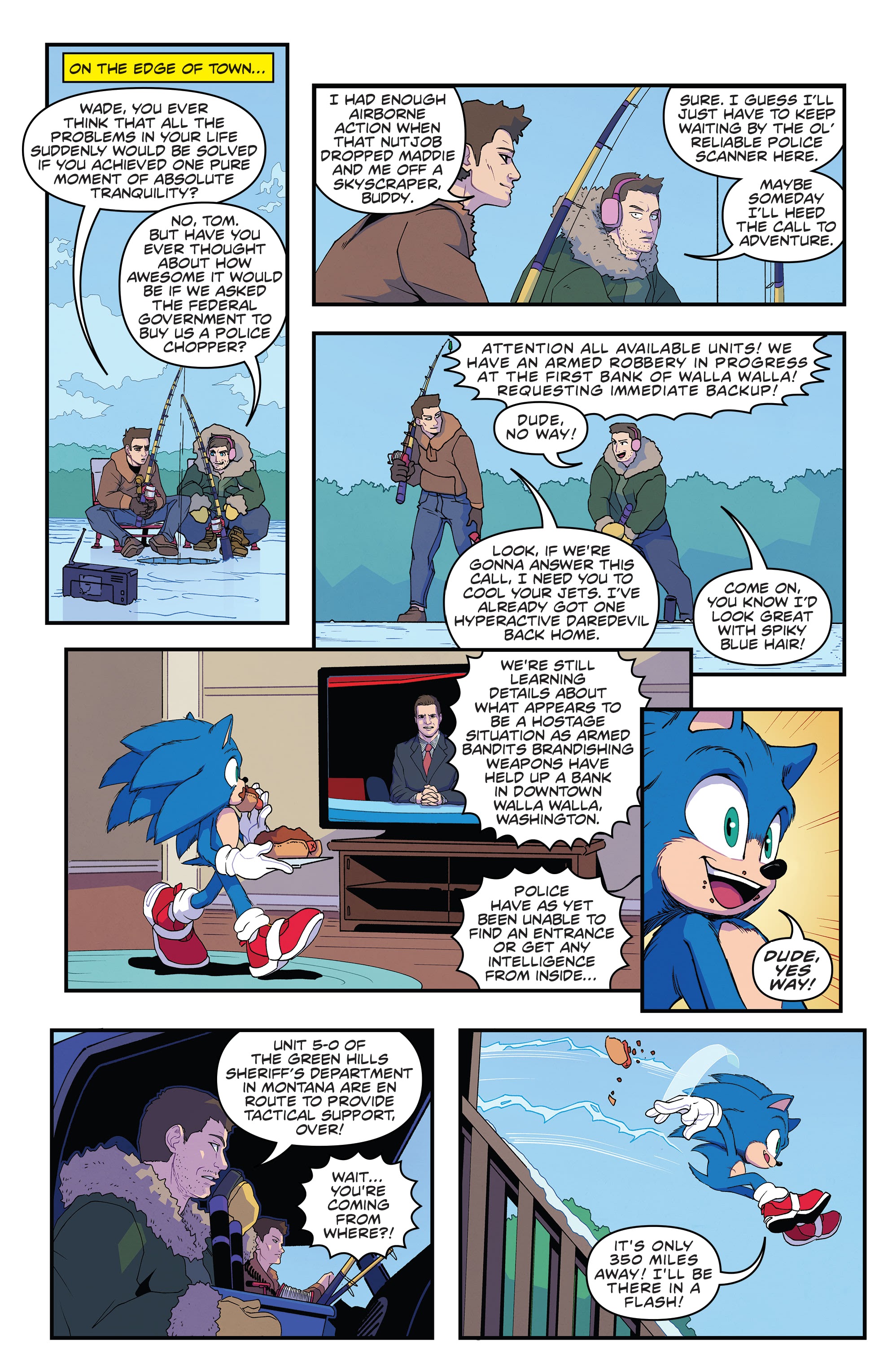 Read online Sonic the Hedgehog 2: The Official Movie Pre-Quill comic -  Issue # Full - 7