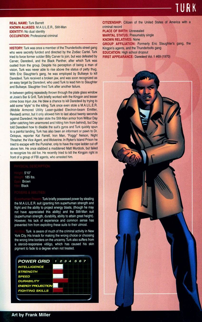 Official Handbook of the Marvel Universe: Daredevil 2004 issue Full - Page 44