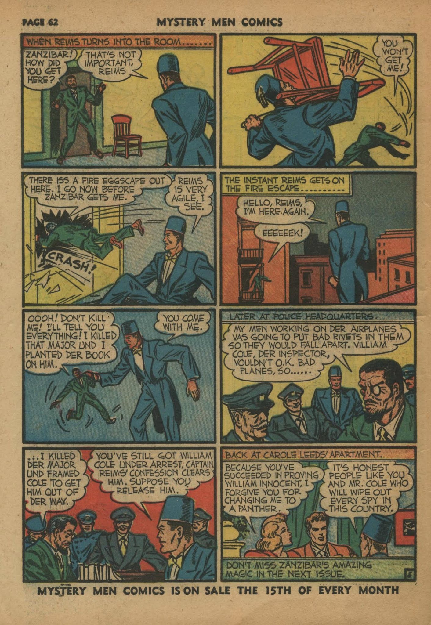 Read online Mystery Men Comics comic -  Issue #24 - 64