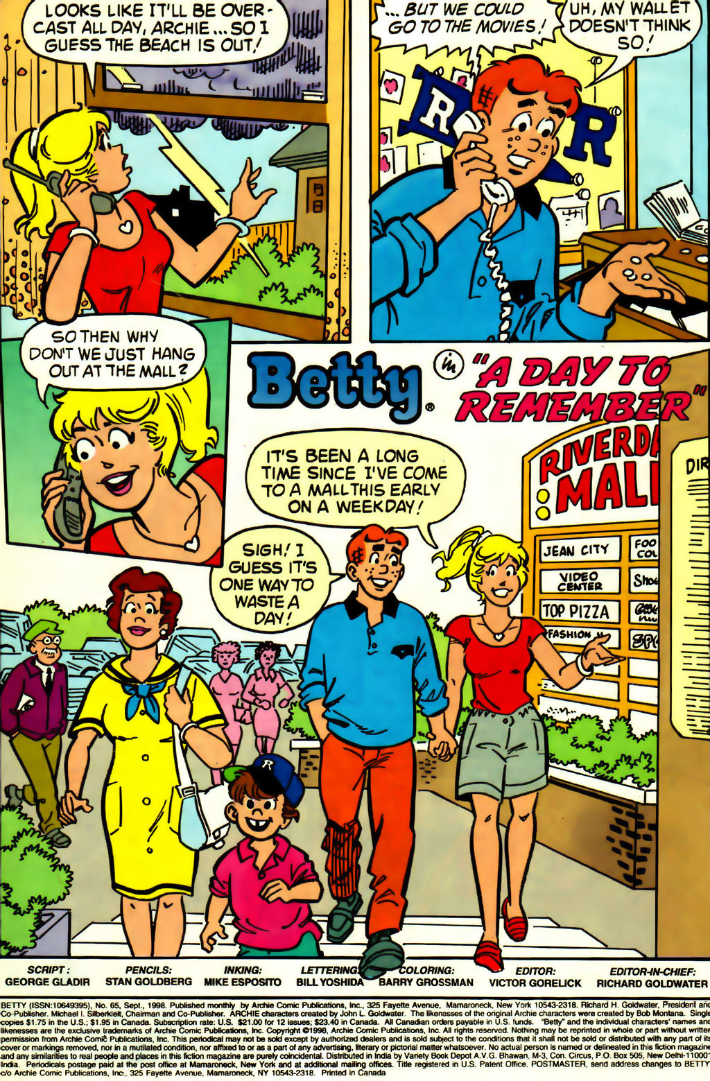 Read online Betty comic -  Issue #65 - 2