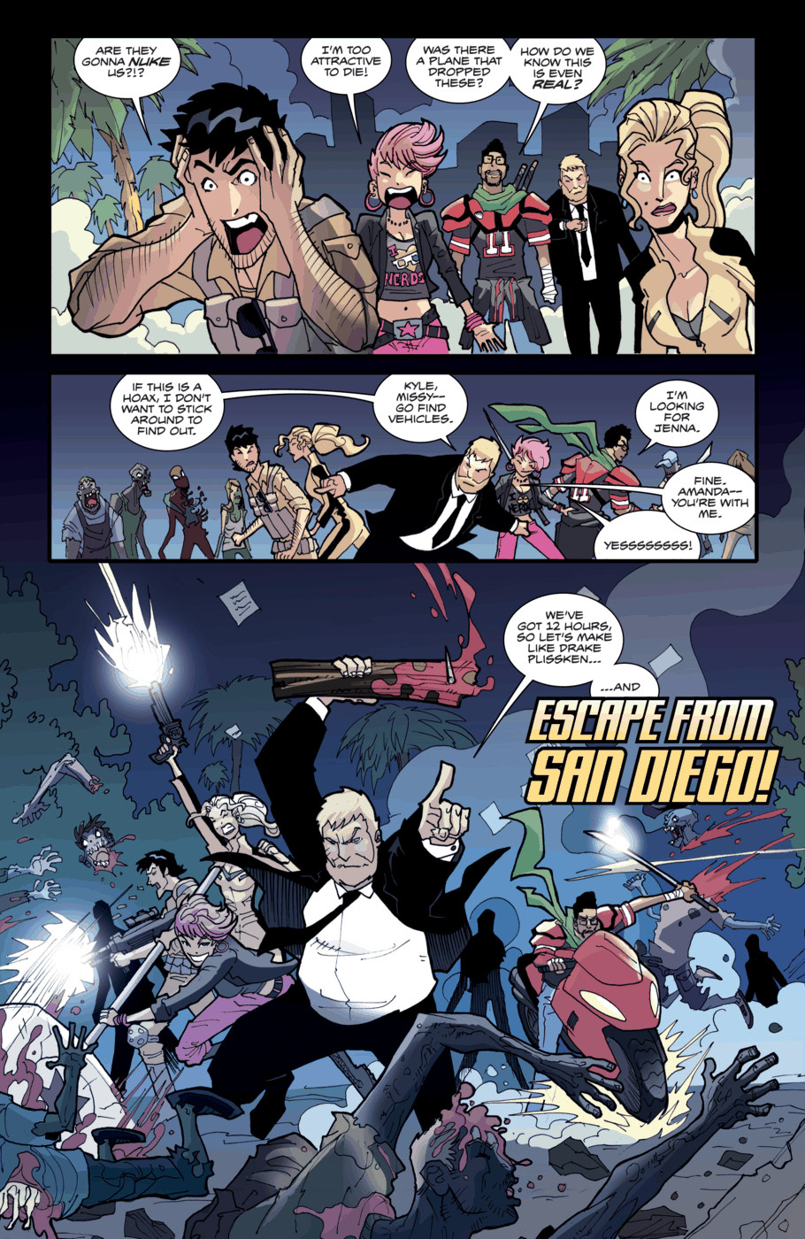 Read online Fanboys vs. Zombies comic -  Issue #9 - 10