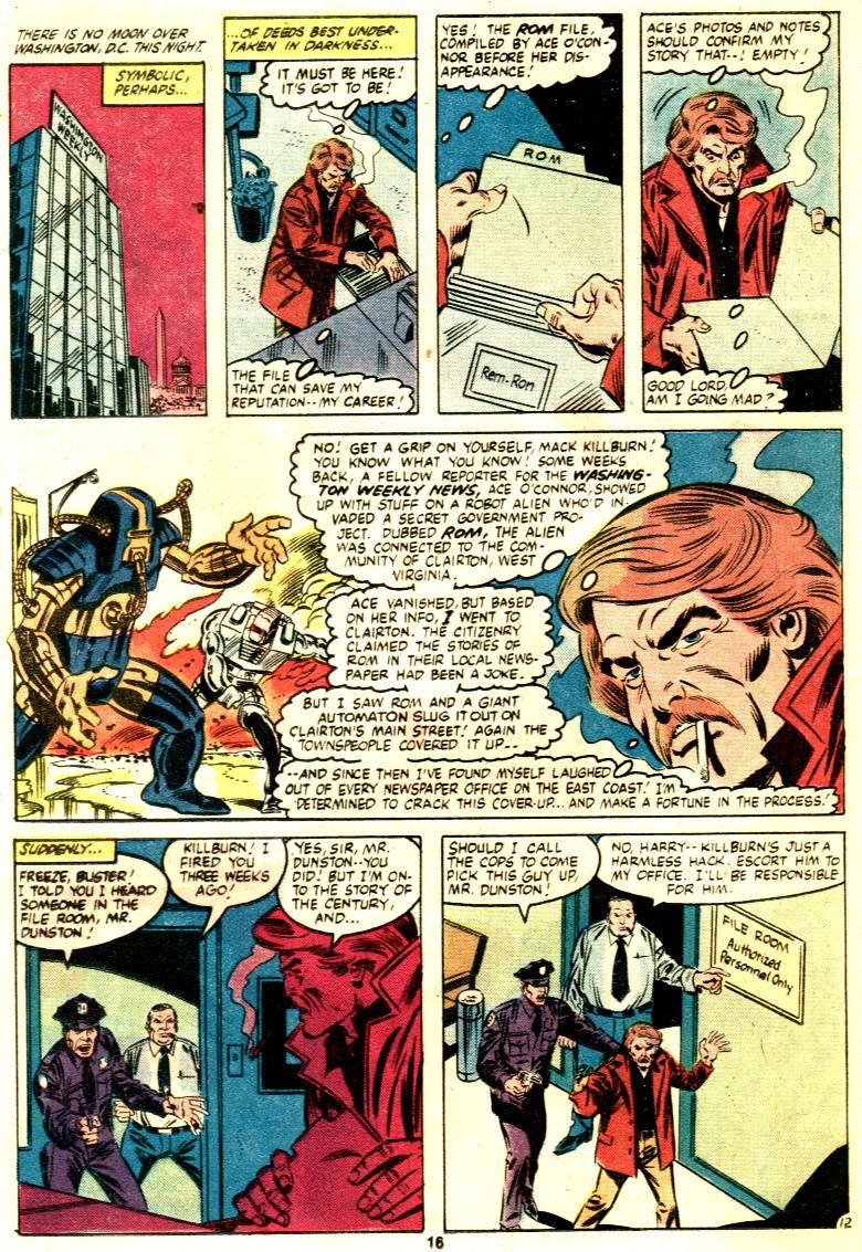 Read online ROM (1979) comic -  Issue #20 - 13