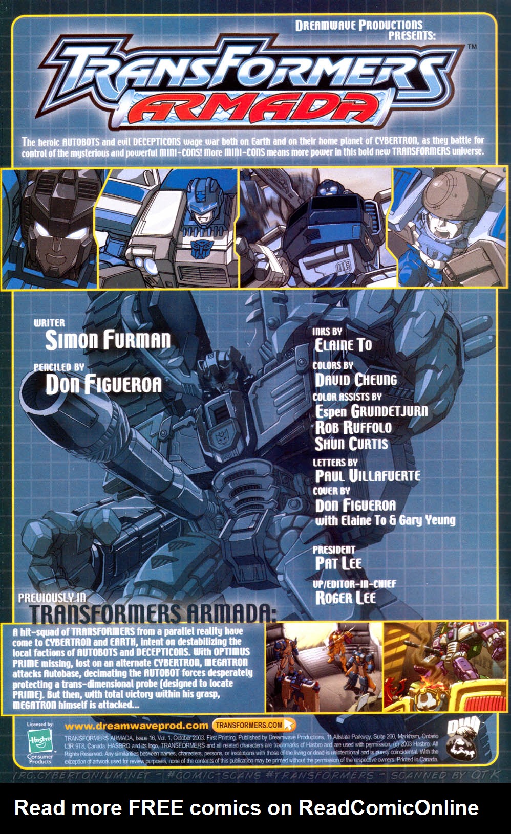 Read online Transformers Armada comic -  Issue #16 - 2