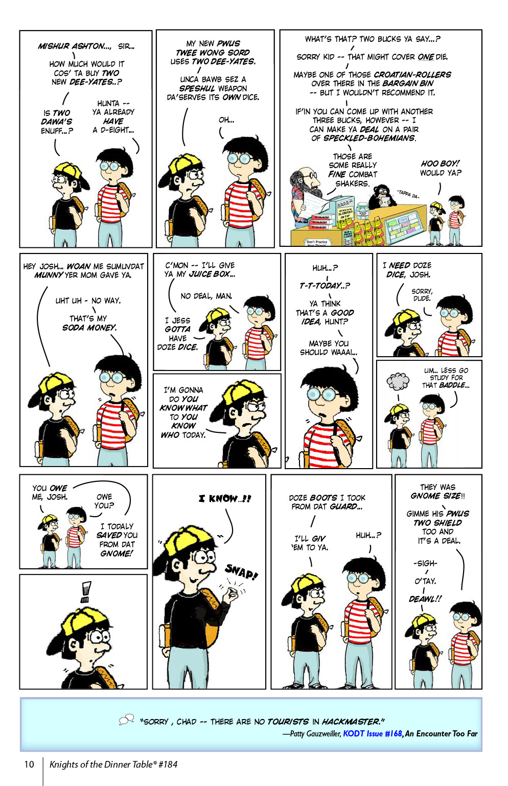 Read online Knights of the Dinner Table comic -  Issue #184 - 12