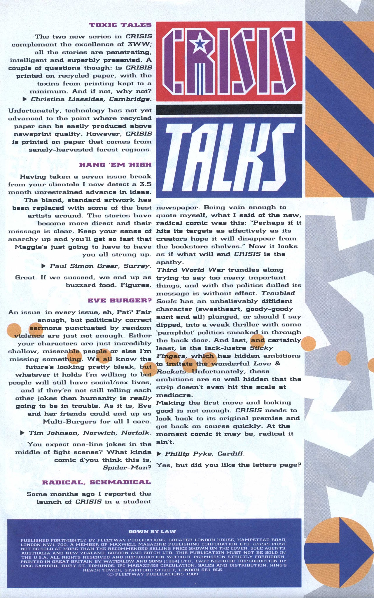 Read online Crisis comic -  Issue #22 - 31