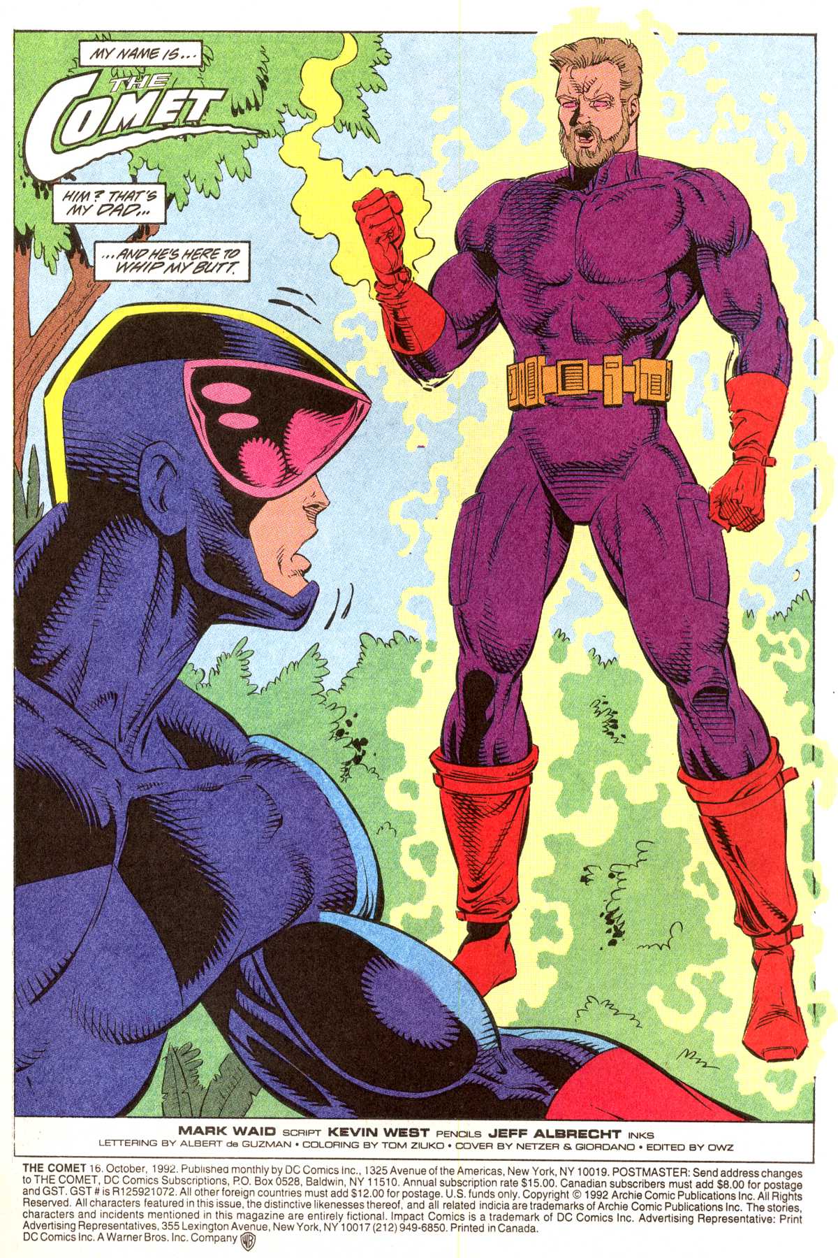 Read online The Comet comic -  Issue #16 - 2