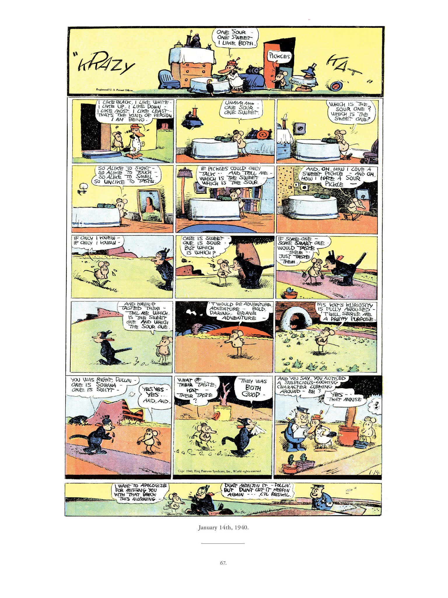 Read online Krazy & Ignatz comic -  Issue # TPB 11 - 67