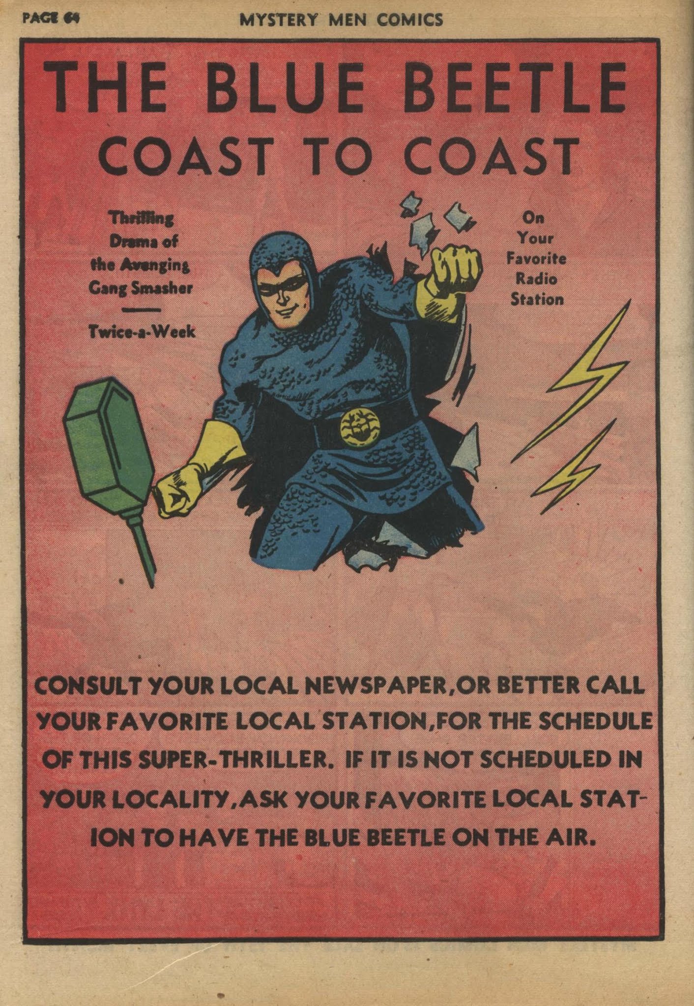 Read online Mystery Men Comics comic -  Issue #18 - 66