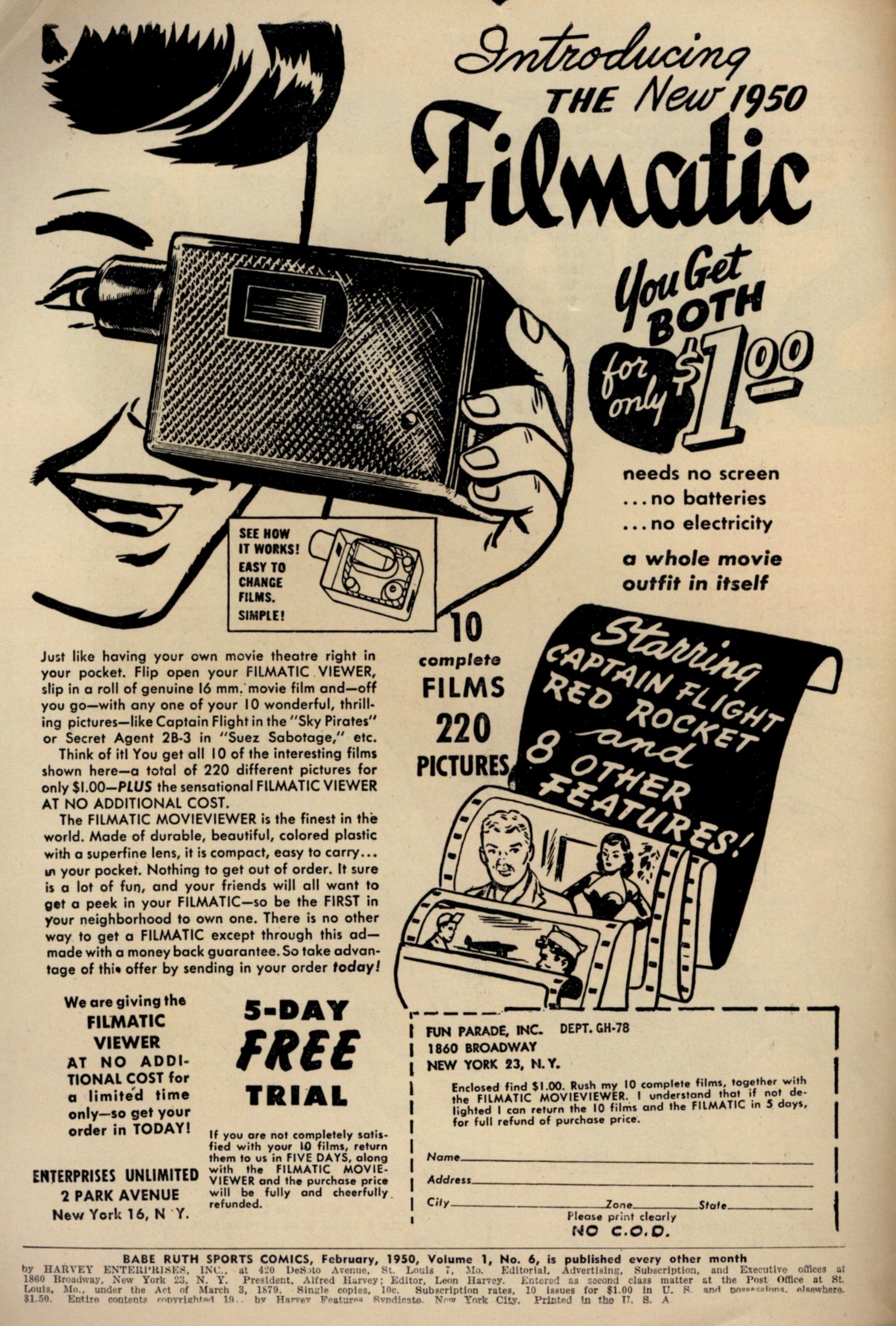 Read online Babe Ruth Sports Comics comic -  Issue #6 - 2