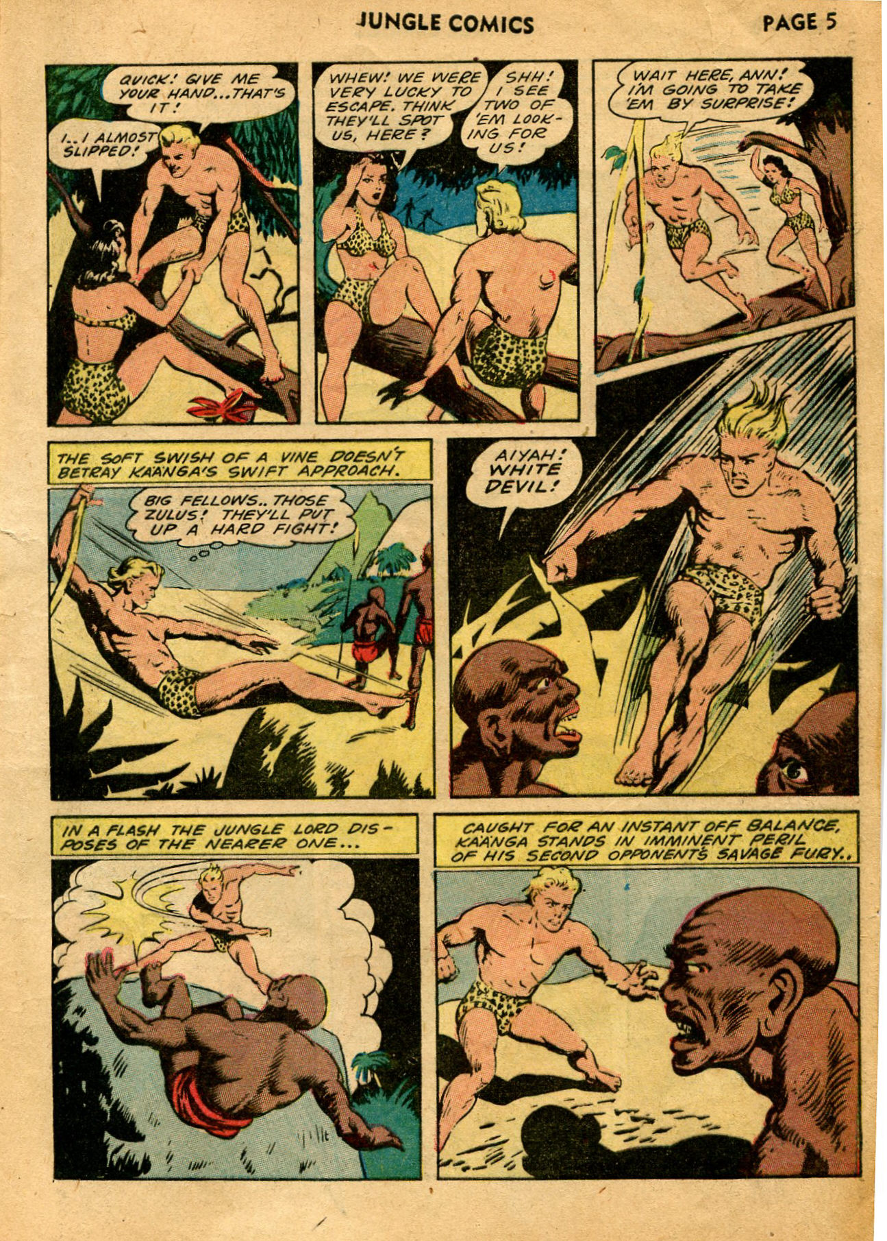 Read online Jungle Comics comic -  Issue #40 - 7