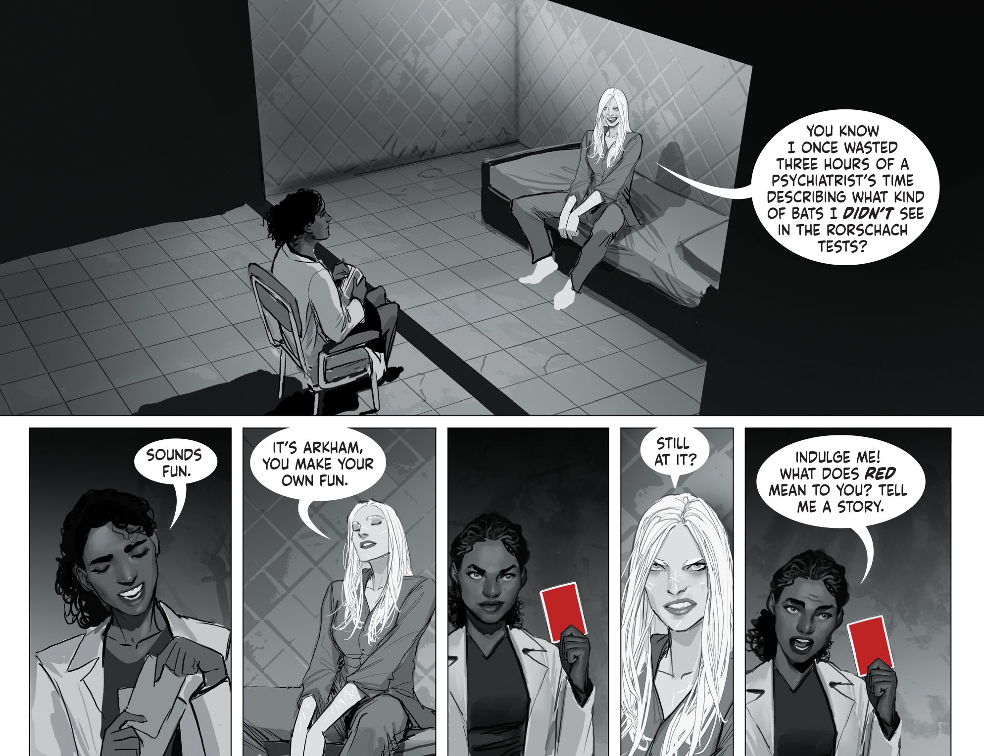 Read online Harley Quinn Black   White   Red comic -  Issue #1 - 6