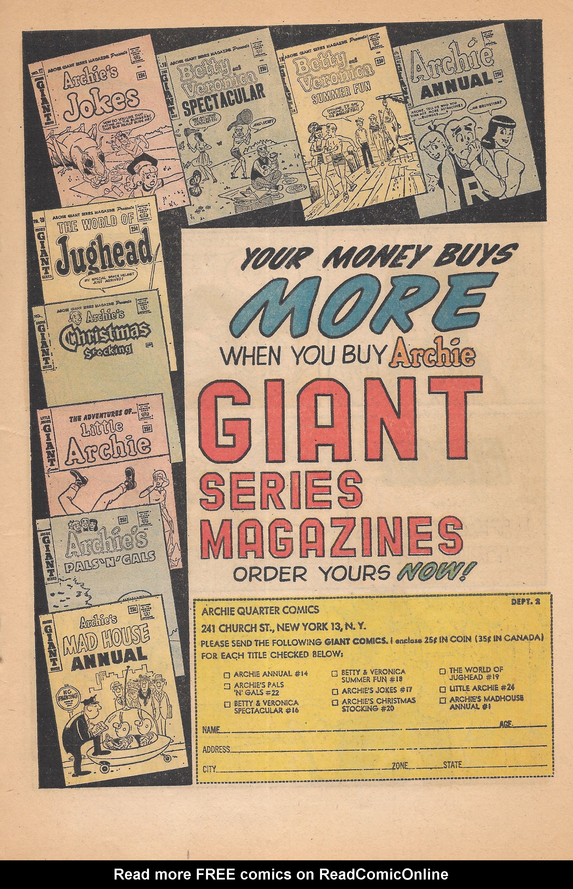 Read online Archie's Joke Book Magazine comic -  Issue #67 - 19