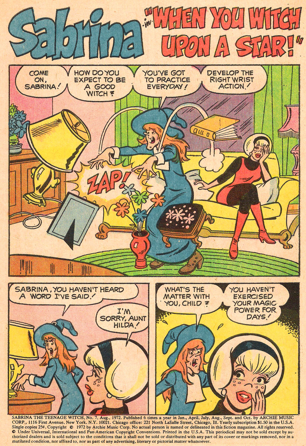 Read online Sabrina The Teenage Witch (1971) comic -  Issue #7 - 2