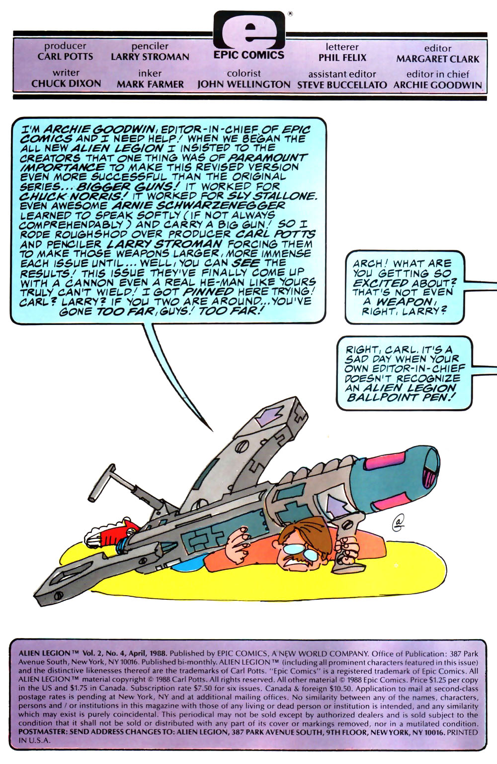 Read online Alien Legion (1987) comic -  Issue #4 - 2