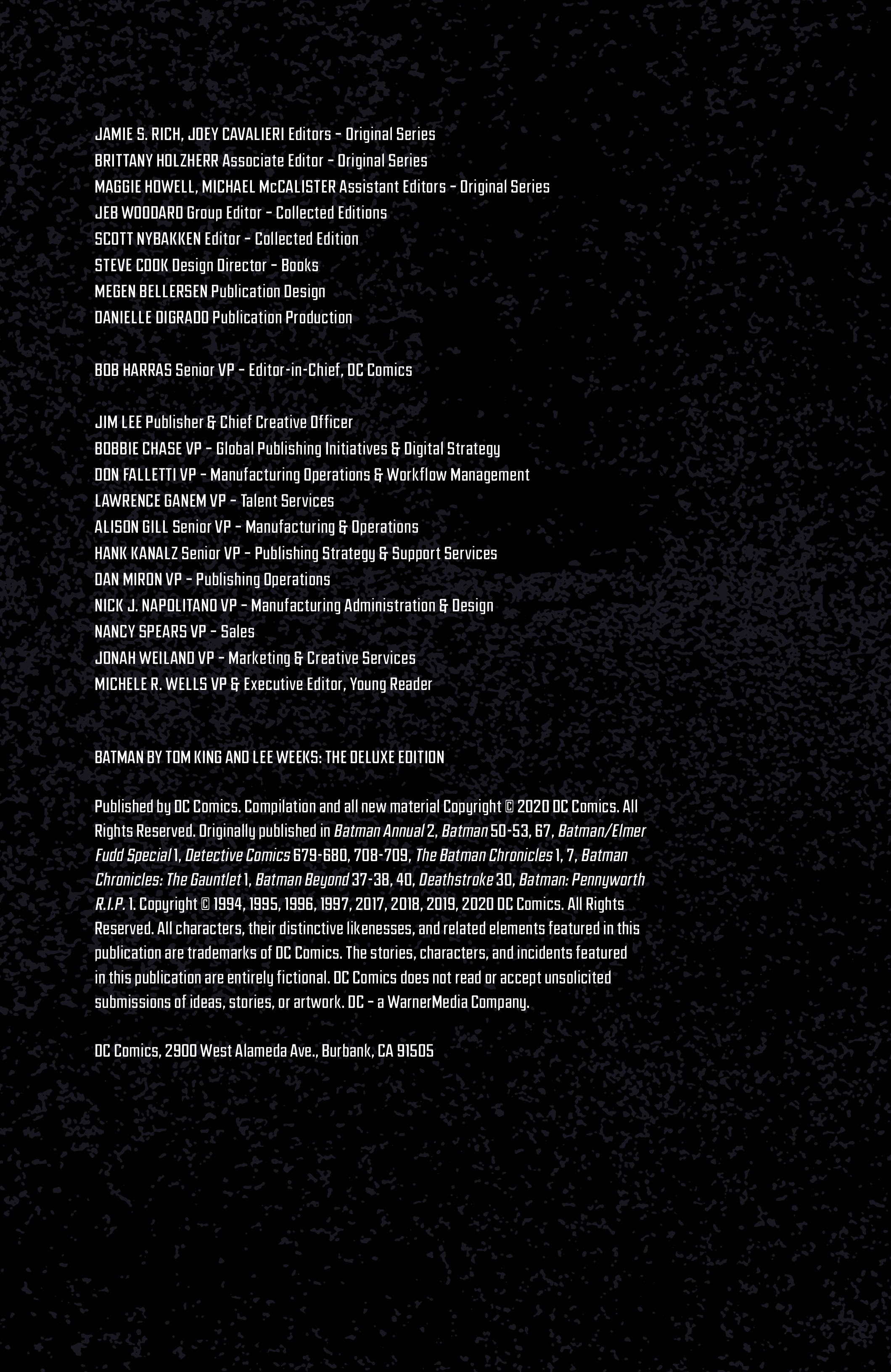 Read online Batman by Tom King & Lee Weeks: The Deluxe Edition comic -  Issue # TPB (Part 1) - 6