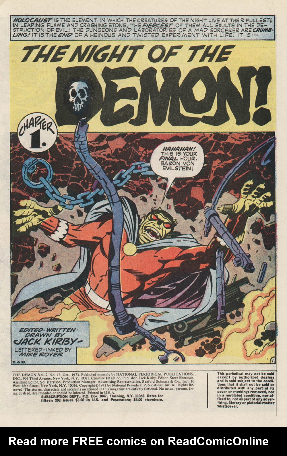 Read online The Demon (1972) comic -  Issue #13 - 2