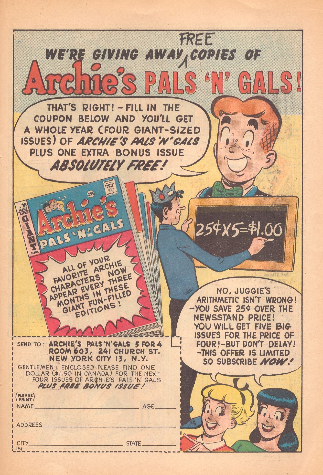 Read online Archie's Joke Book Magazine comic -  Issue #58 - 19