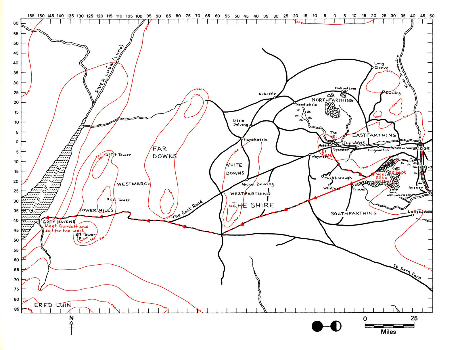 Read online Journeys of Frodo: An Atlas of J.R.R. Tolkien's The Lord of the Rings comic -  Issue # TPB - 110