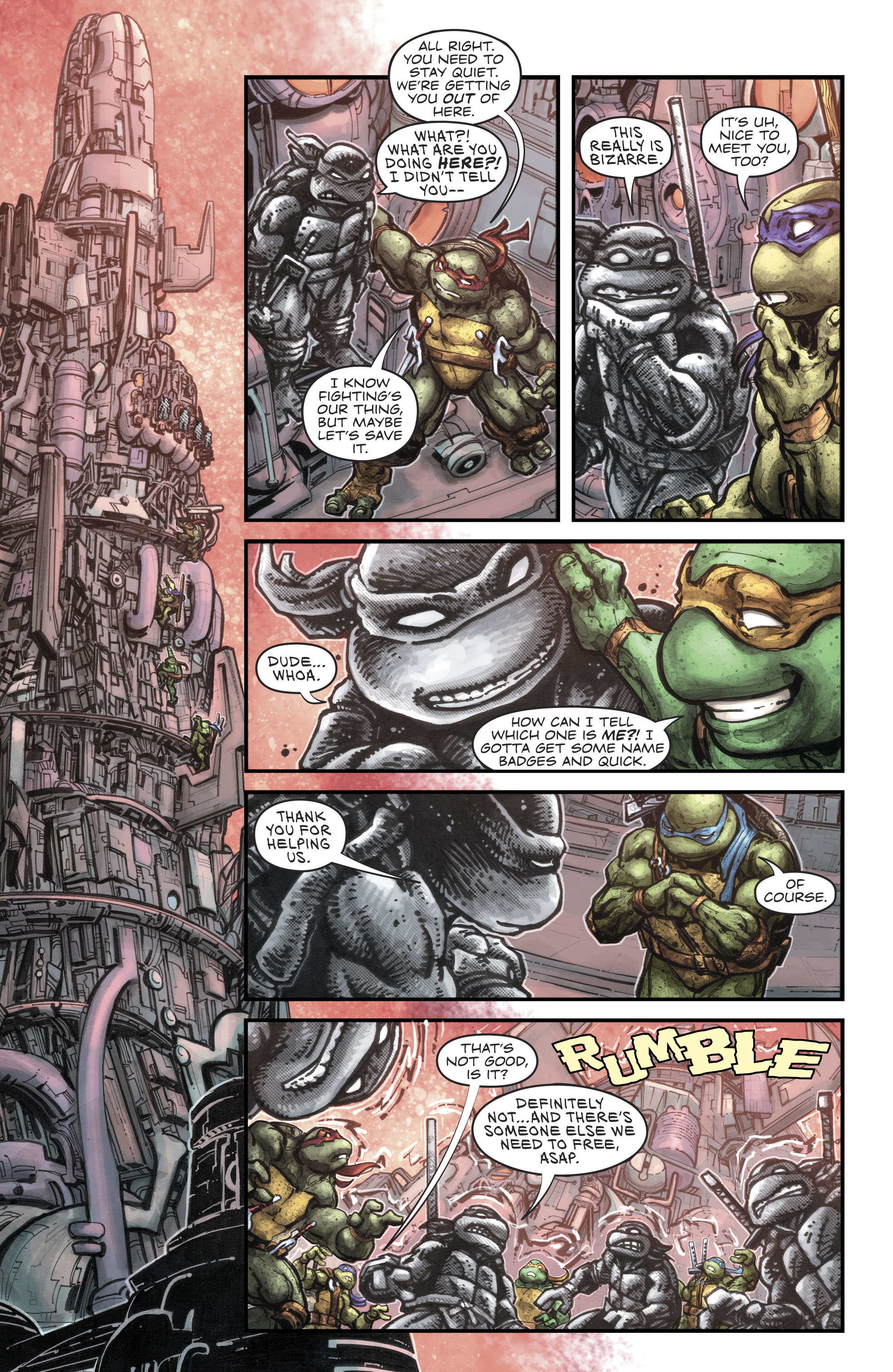Read online Batman/Teenage Mutant Ninja Turtles III comic -  Issue #5 - 16