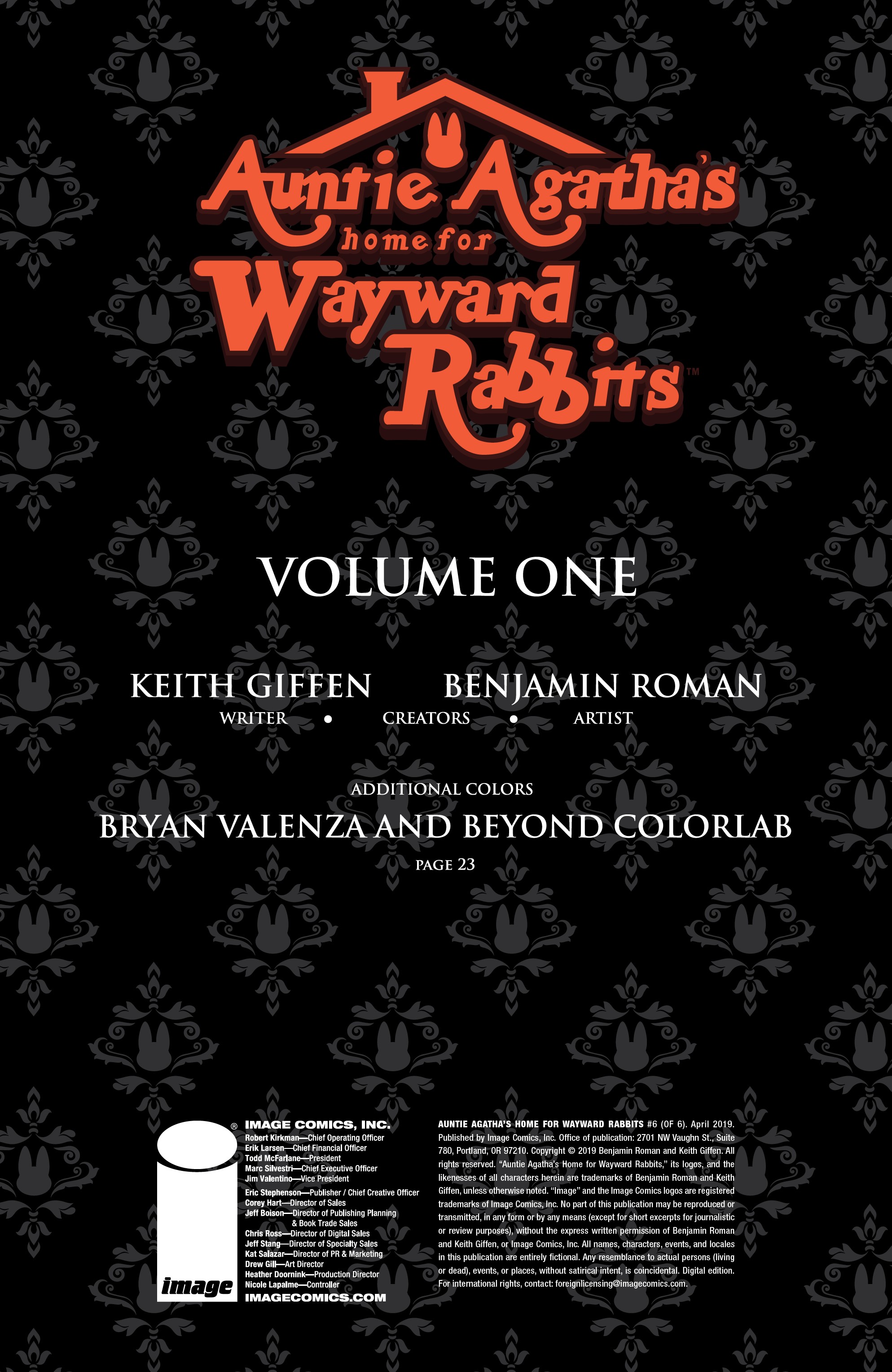 Read online Auntie Agatha's Home For Wayward Rabbits comic -  Issue #6 - 2