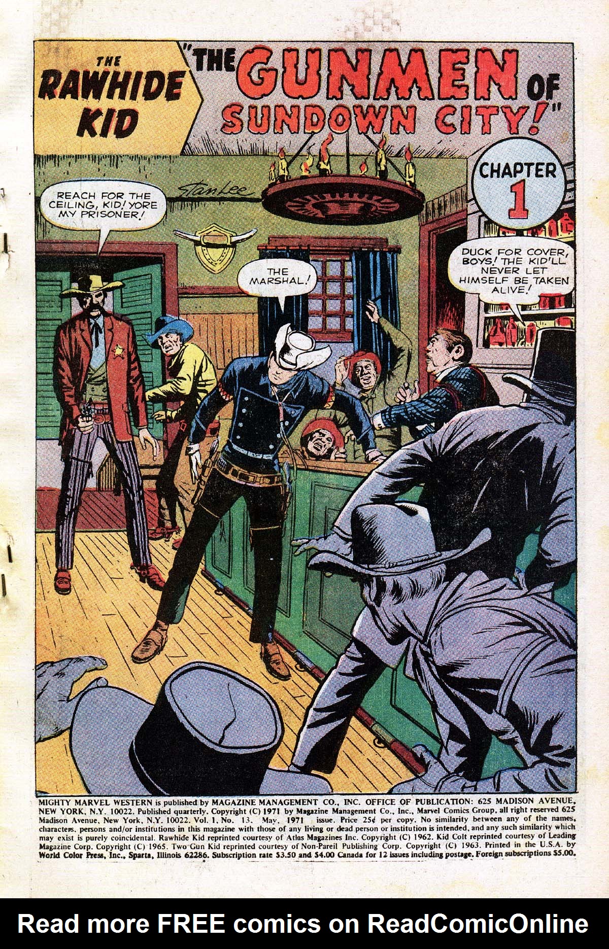 Read online The Mighty Marvel Western comic -  Issue #13 - 2