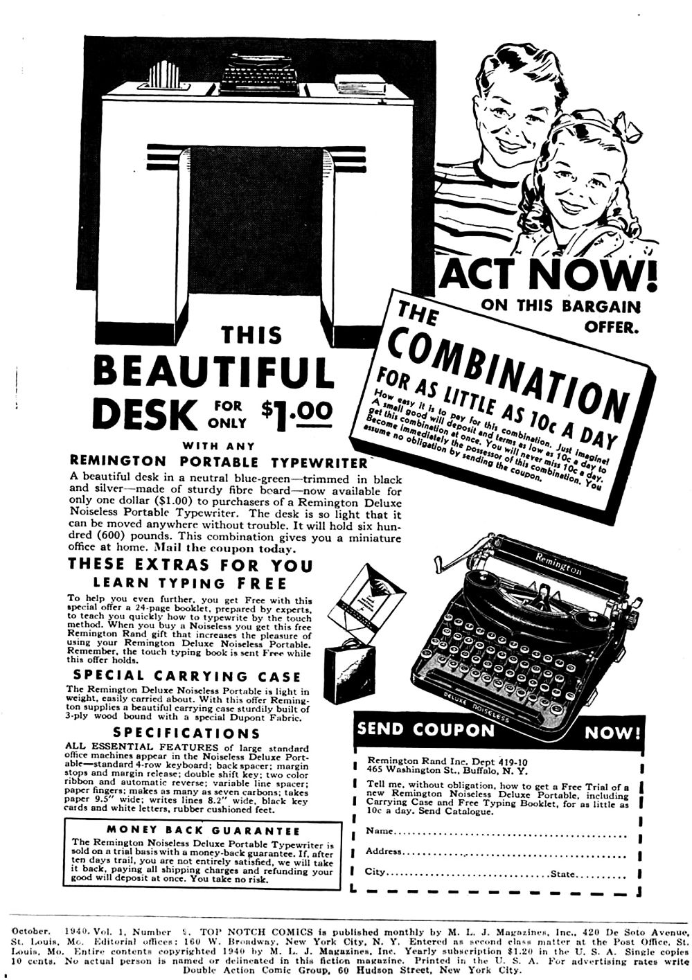 Read online Top-Notch Comics comic -  Issue #9 - 2