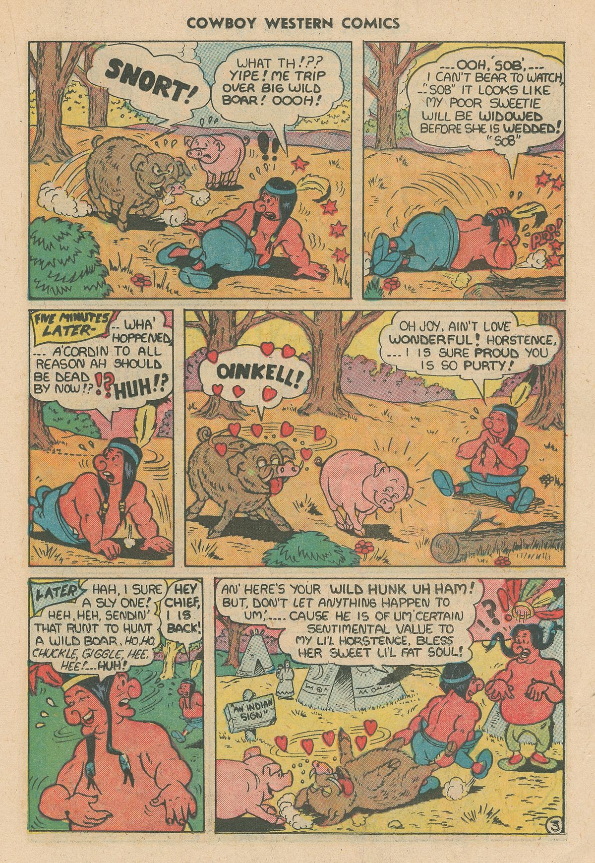 Read online Cowboy Western Comics (1948) comic -  Issue #31 - 19