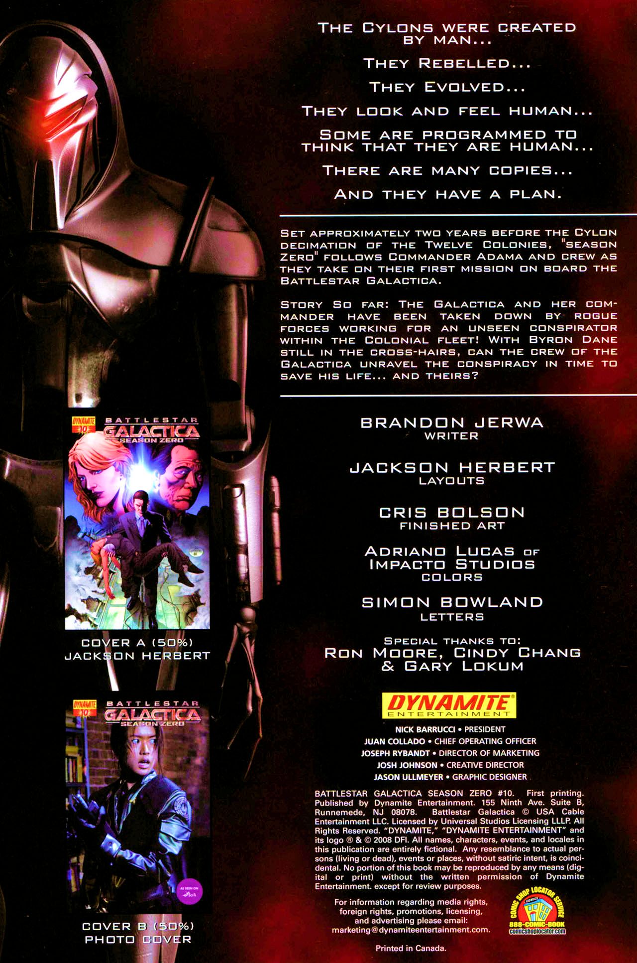 Read online Battlestar Galactica: Season Zero comic -  Issue #10 - 2