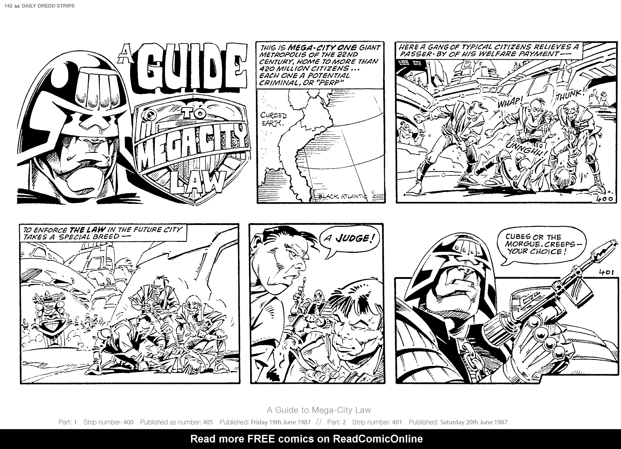 Read online Judge Dredd: The Daily Dredds comic -  Issue # TPB 2 - 145