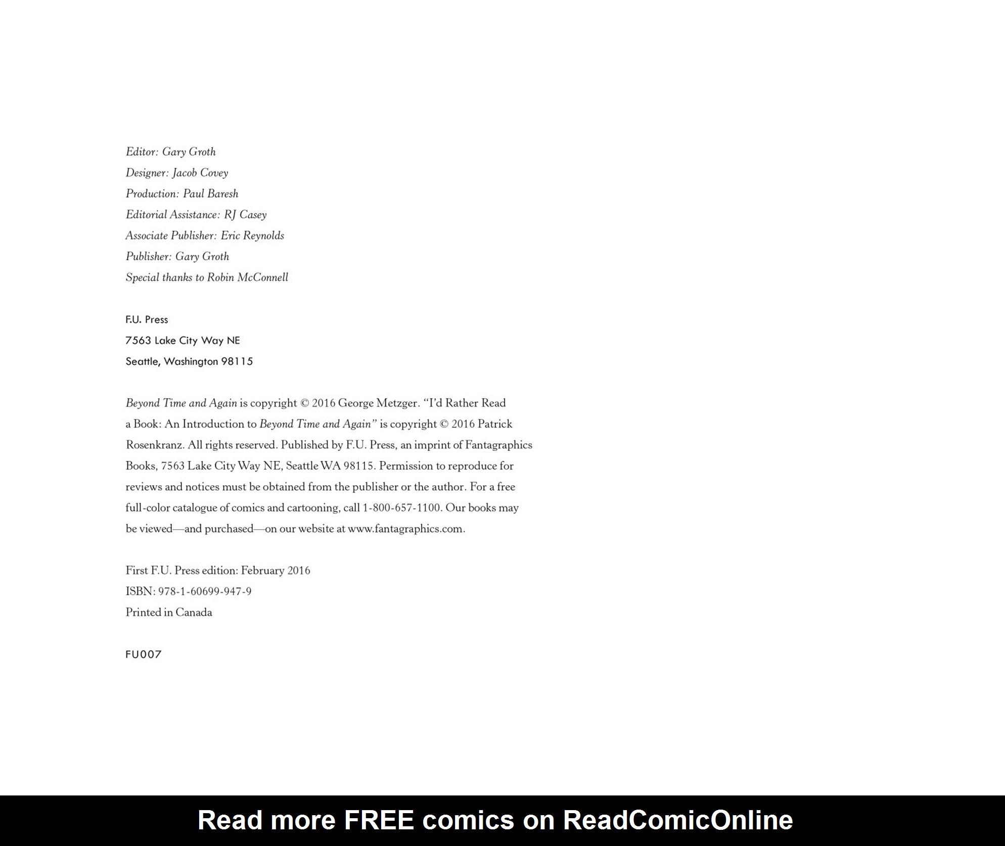 Read online Beyond Time and Again comic -  Issue # Full - 3