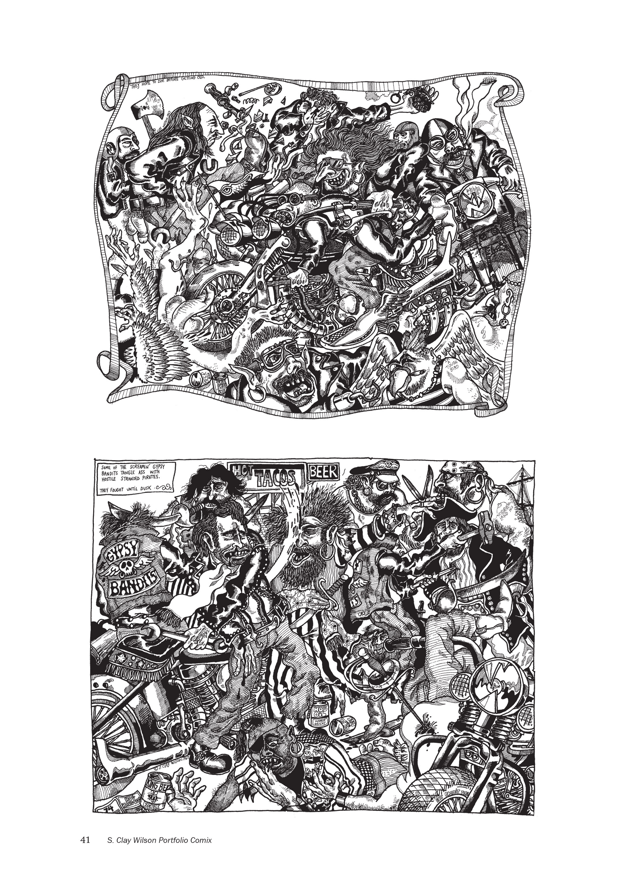 Read online The Mythology of S. Clay Wilson comic -  Issue # Pirates in the Heartland (Part 1) - 37