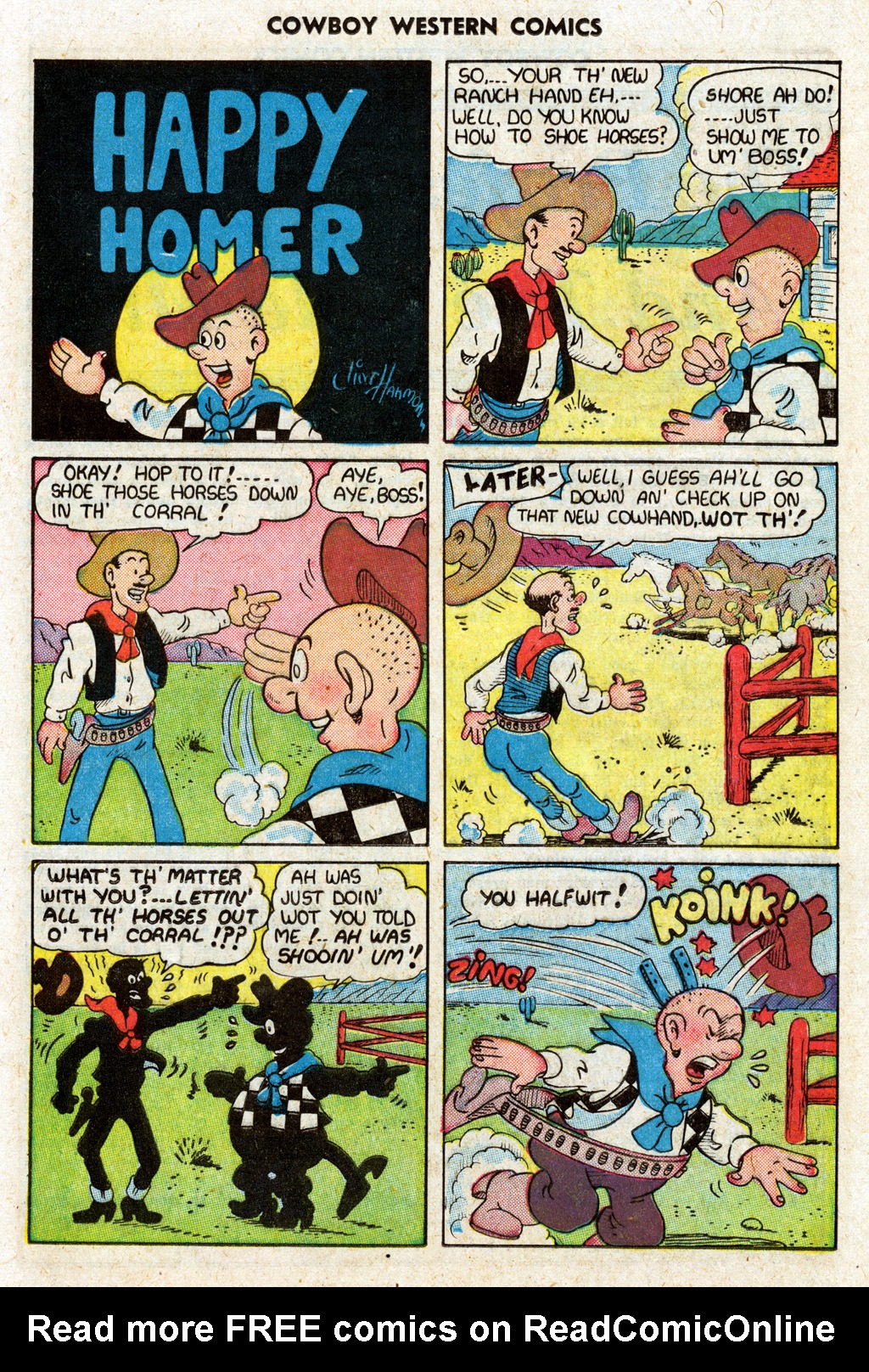 Read online Cowboy Western Comics (1948) comic -  Issue #26 - 17