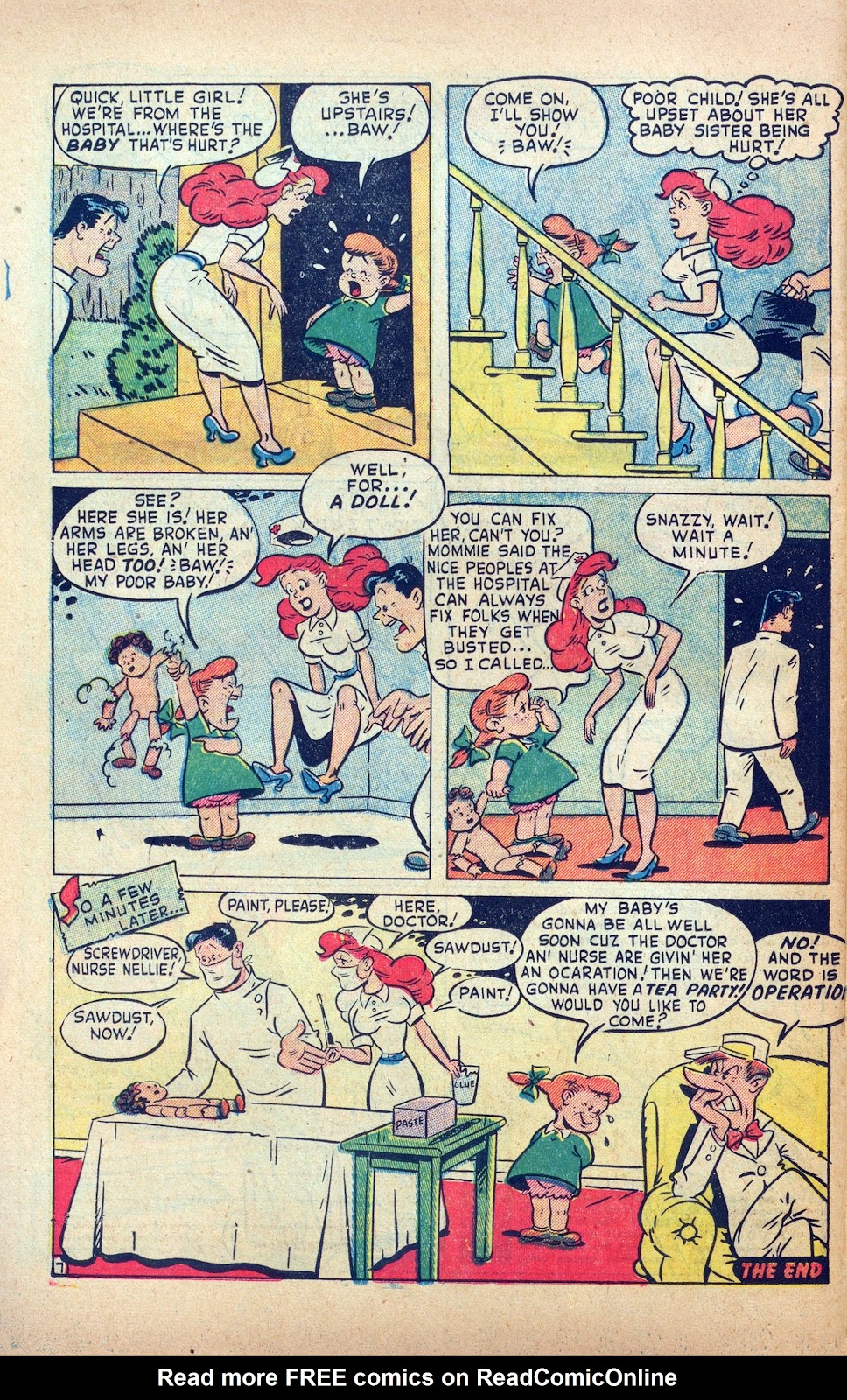 Read online Nellie The Nurse (1945) comic -  Issue #25 - 26